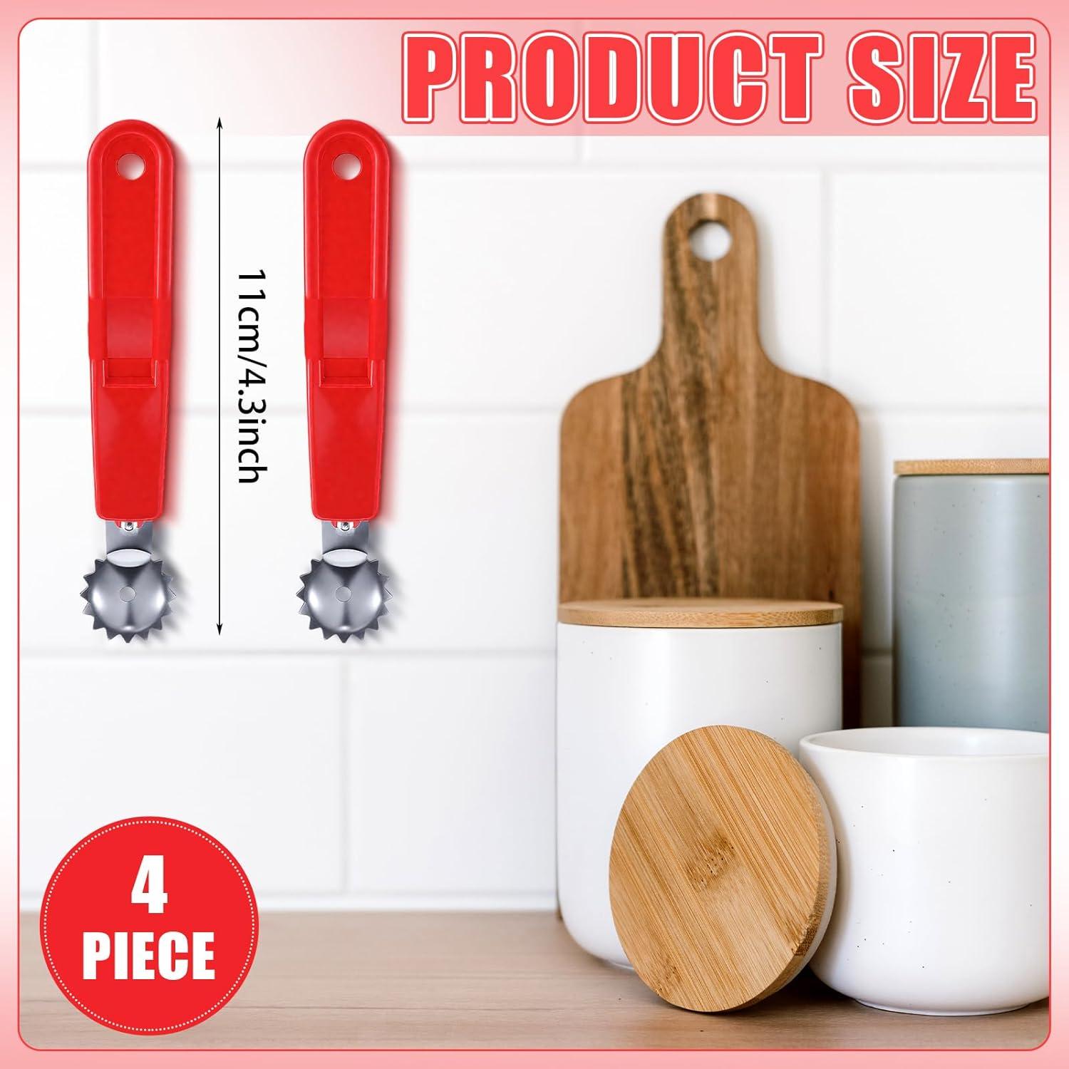 Herramienta Descorazonadora de Tomates LemonRoad 4 Pcs Acero Inoxidable