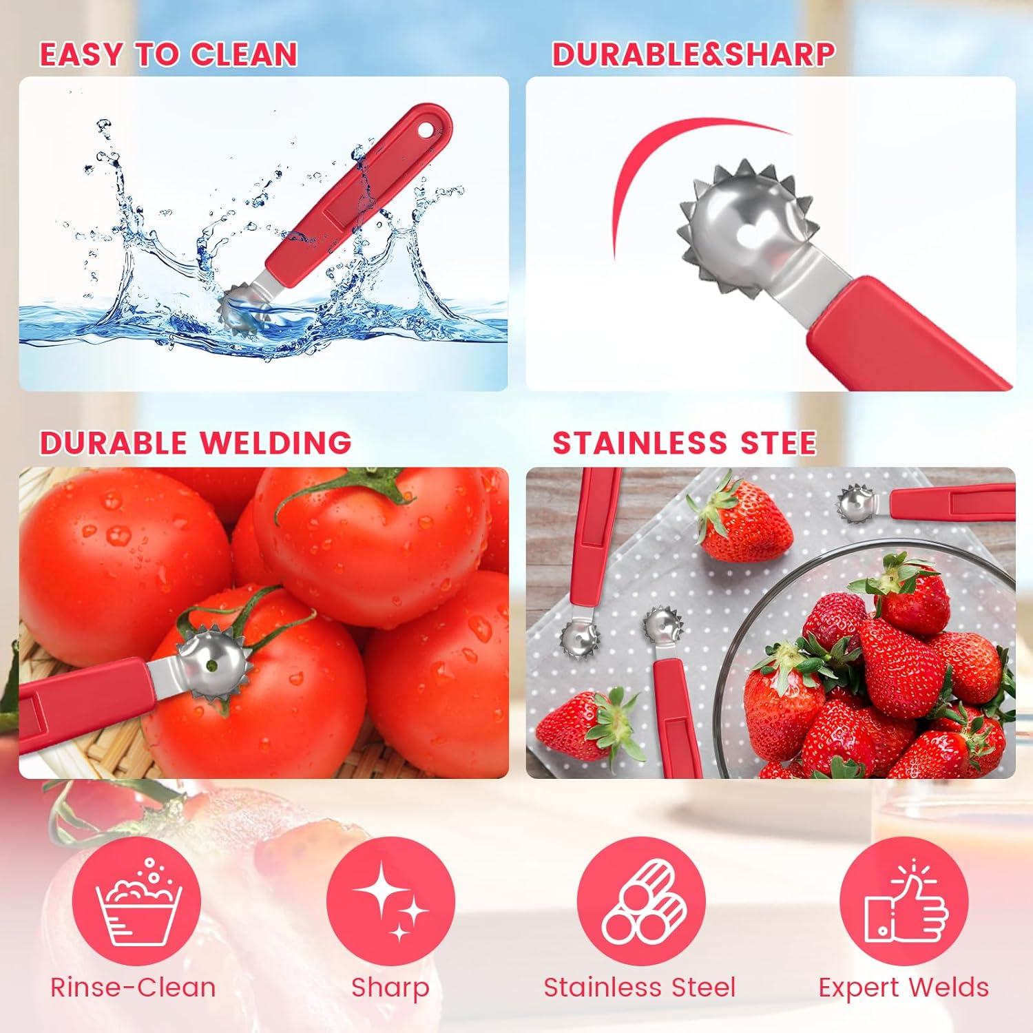 Herramienta Descorazonadora de Tomate y Fresa KCMOSGI - Acero Inoxidable