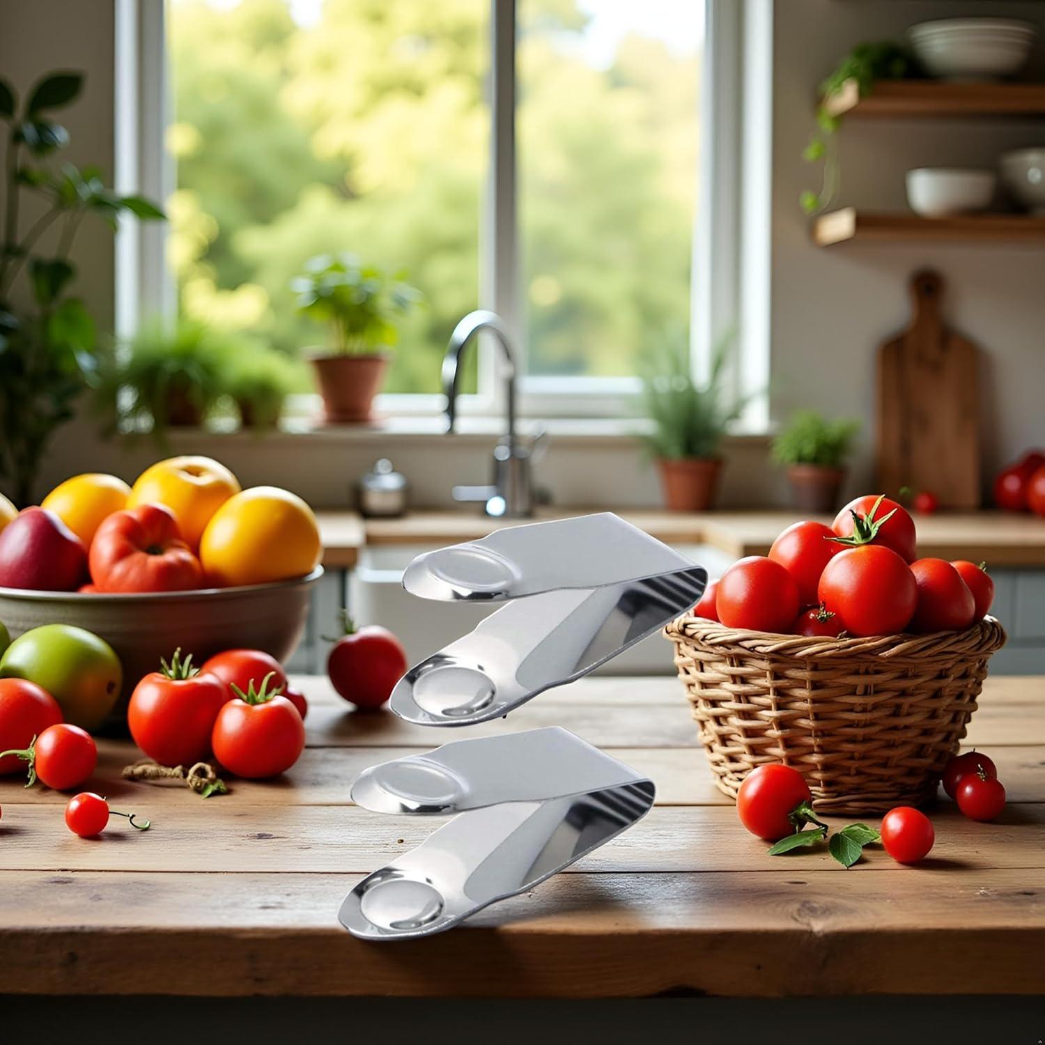 Set de 2 Huller de Fresa Acero Inoxidable GANPUB 7.1 cm