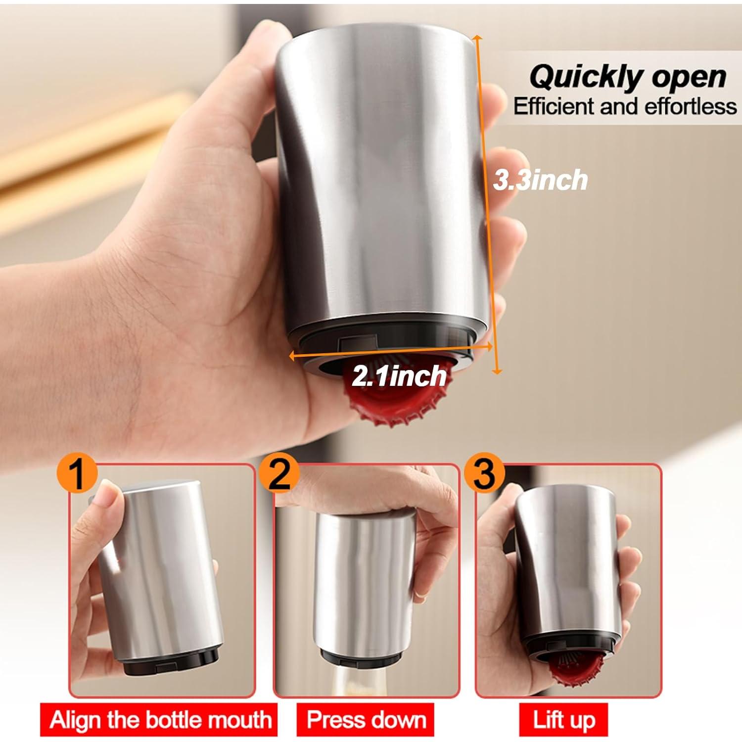 Destapador Automático de Botellas VEADOOLLY Acero Inoxidable