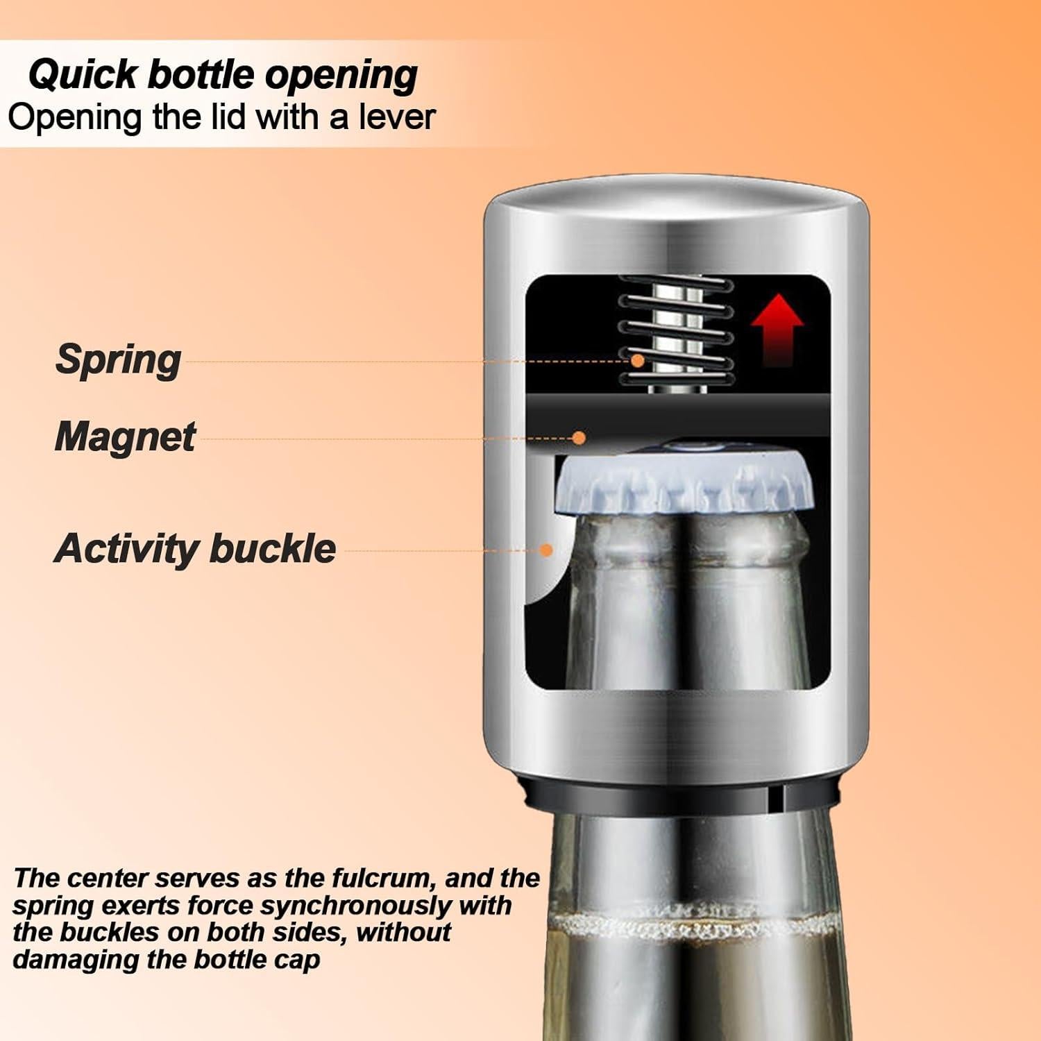 Destapador Automático de Botellas VEADOOLLY Acero Inoxidable