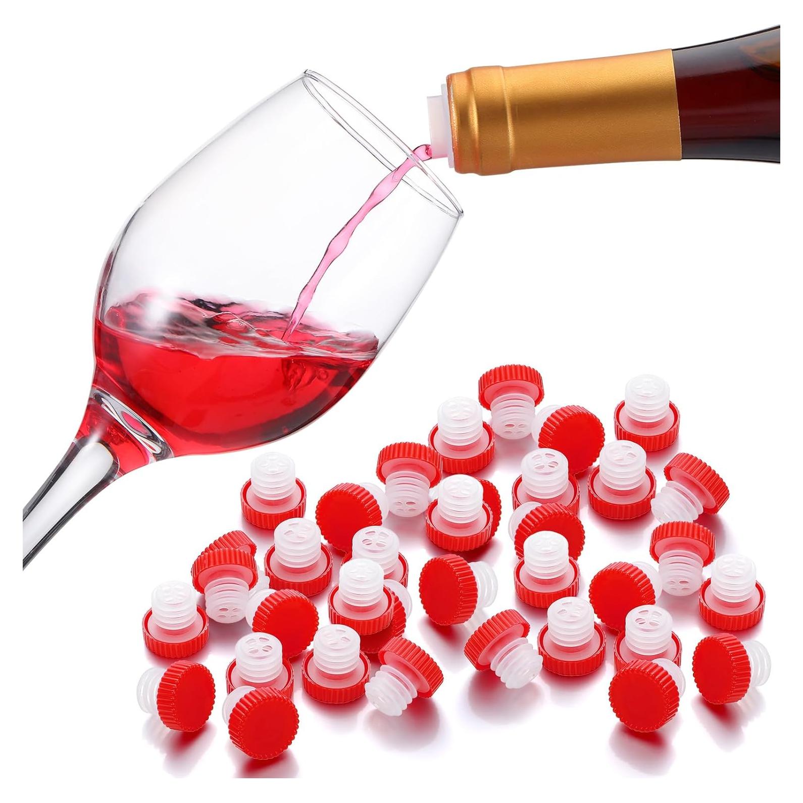 48 Vertedores de Vino Lento e essco para Botellas Tapadas