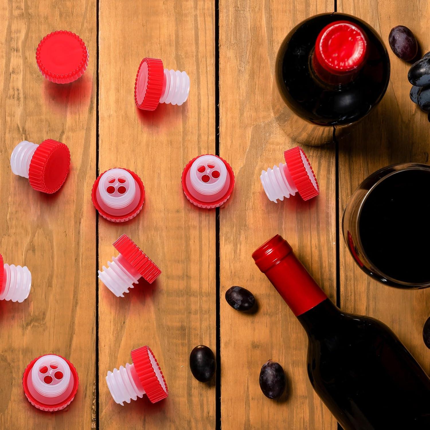 48 Vertedores de Vino Lento e essco para Botellas Tapadas