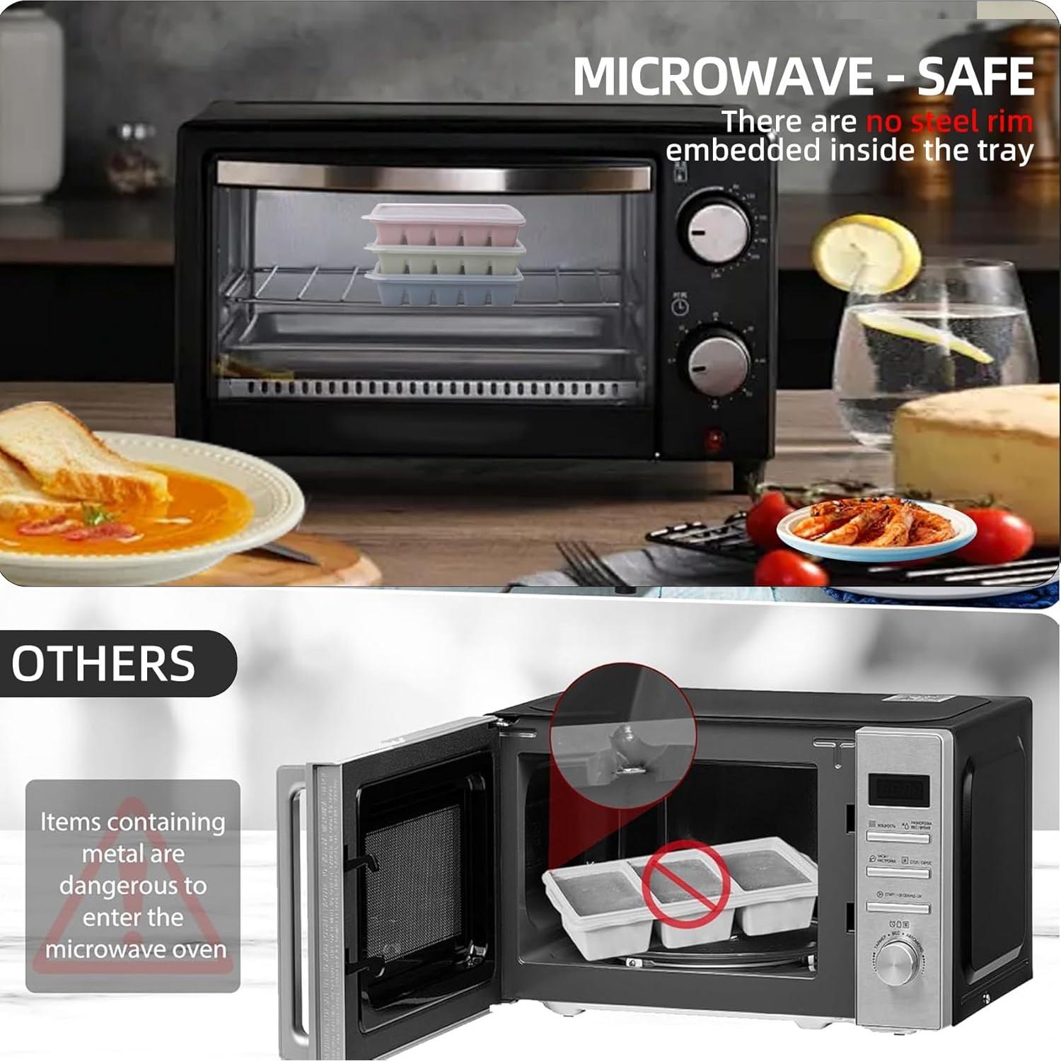 Moldes de Silicona para Congelar BECOKIT 2 Cucharadas Multicolor