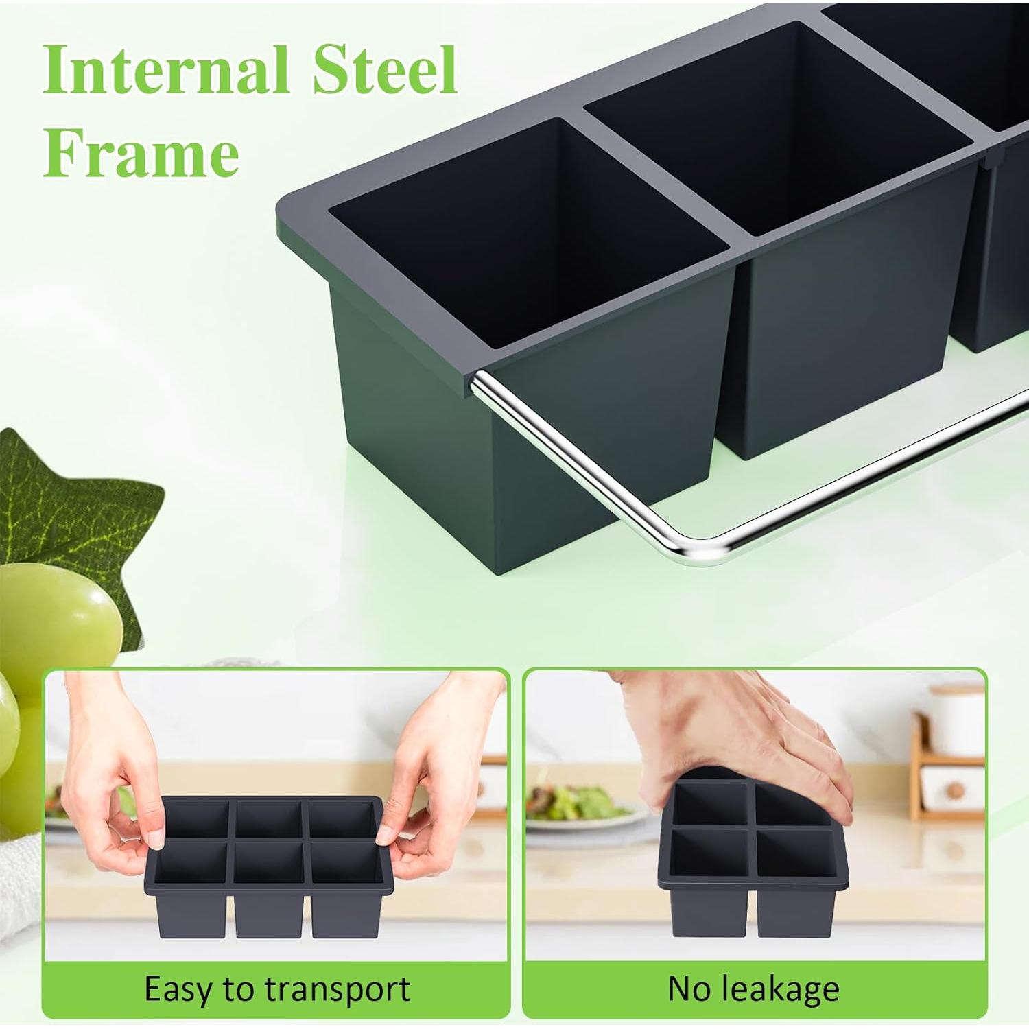 Bandeja de Hielo Grande GGUW para Whisky - 18 Cubos 5 cm