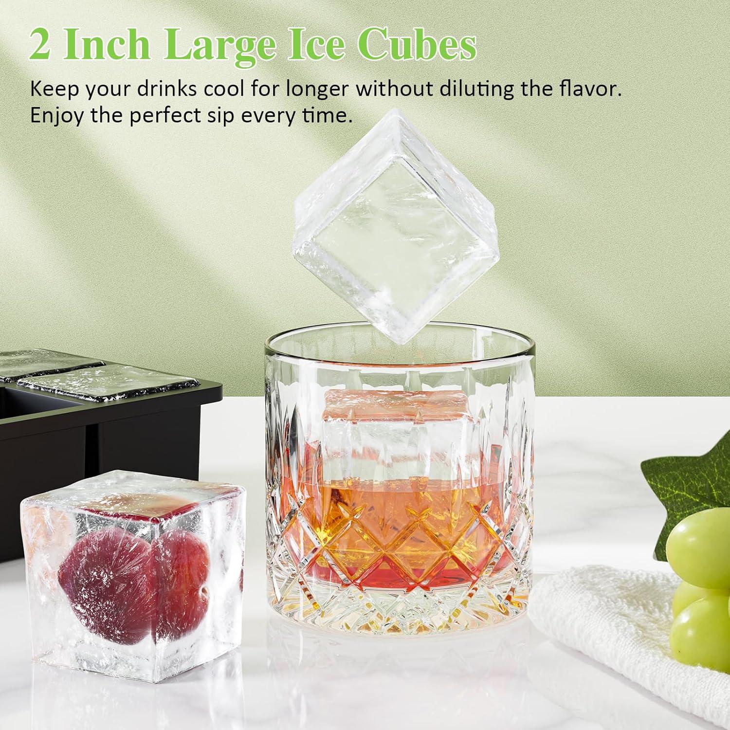 Bandeja de Hielo Grande GGUW para Whisky - 18 Cubos 5 cm