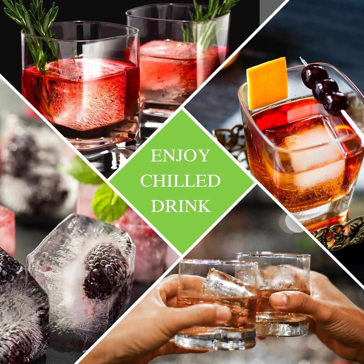 Bandeja de Hielo Grande GGUW para Whisky - 18 Cubos 5 cm