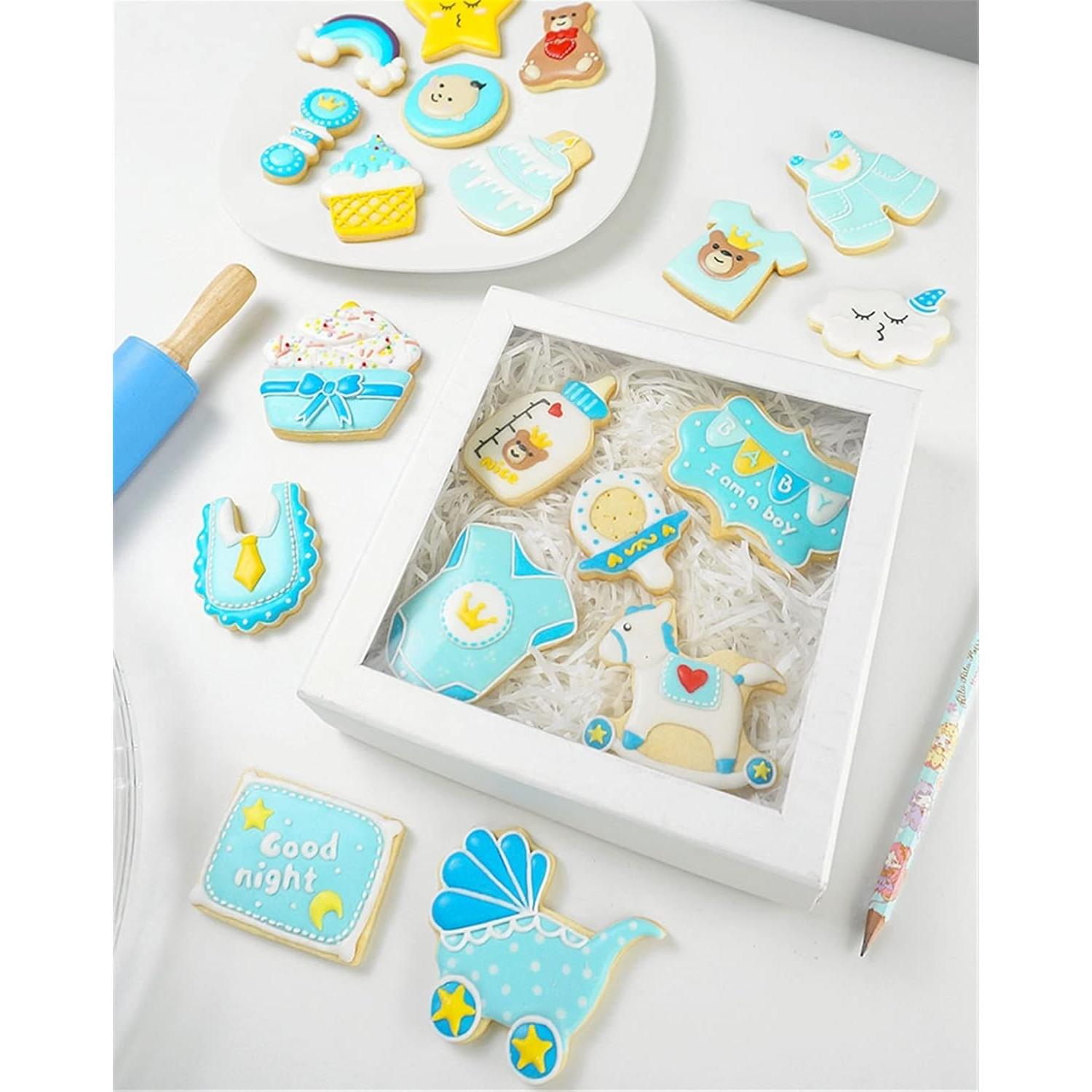 Juego de Cortadores de Galletas Baby Shower Comais 9 Piezas Acero Inoxidable