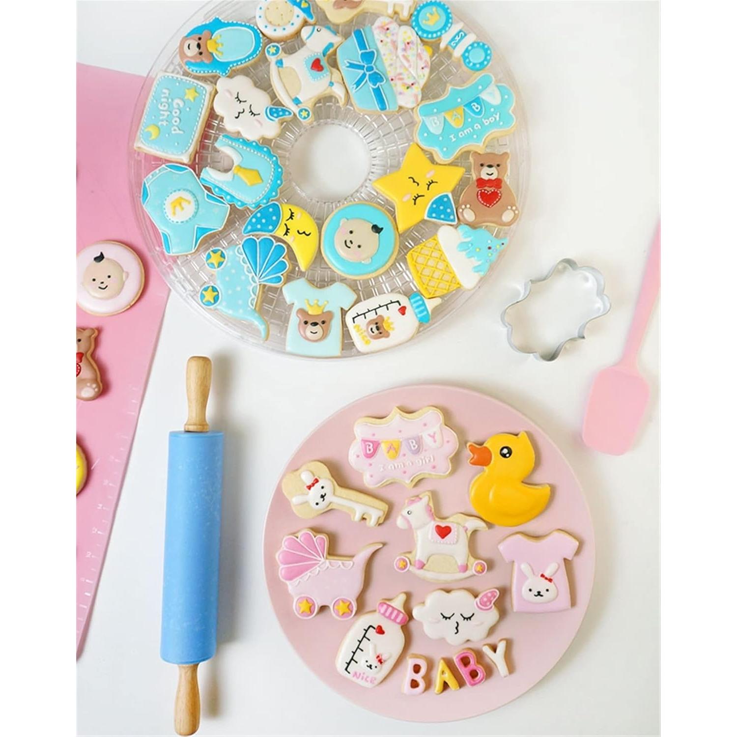 Juego de Cortadores de Galletas Baby Shower Comais 9 Piezas Acero Inoxidable