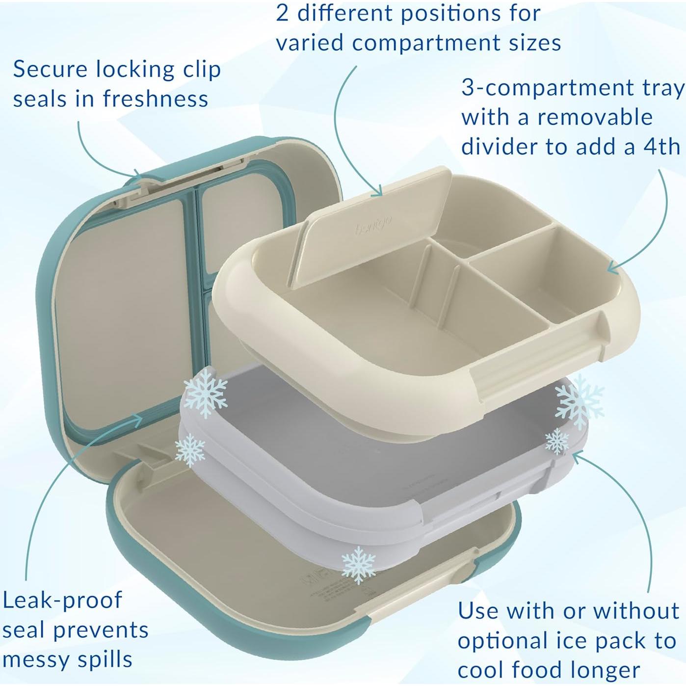 Bentgo Chill Max Caja de Almuerzo XL 5 Tazas a Prueba de Fugas