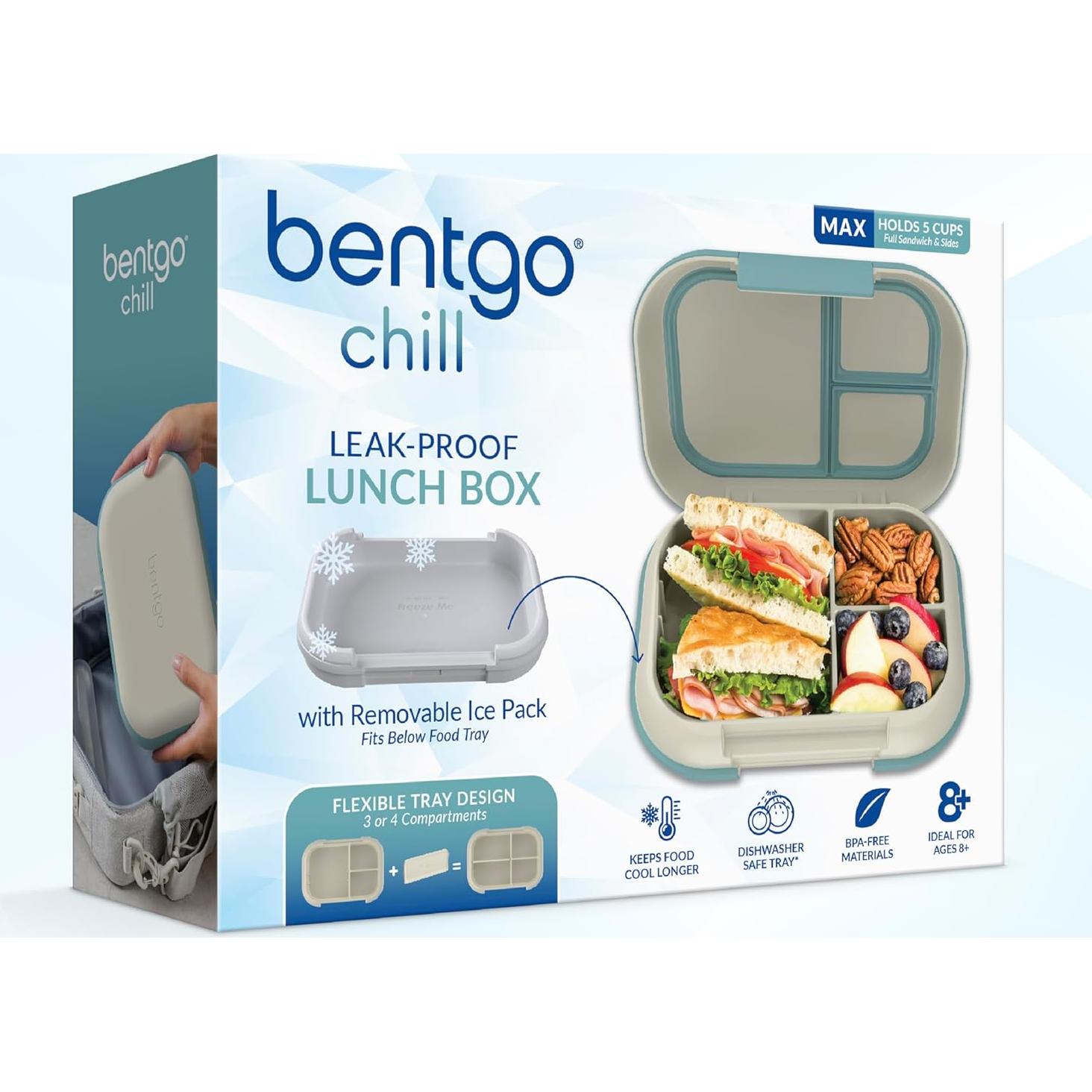 Bentgo Chill Max Caja de Almuerzo XL 5 Tazas a Prueba de Fugas