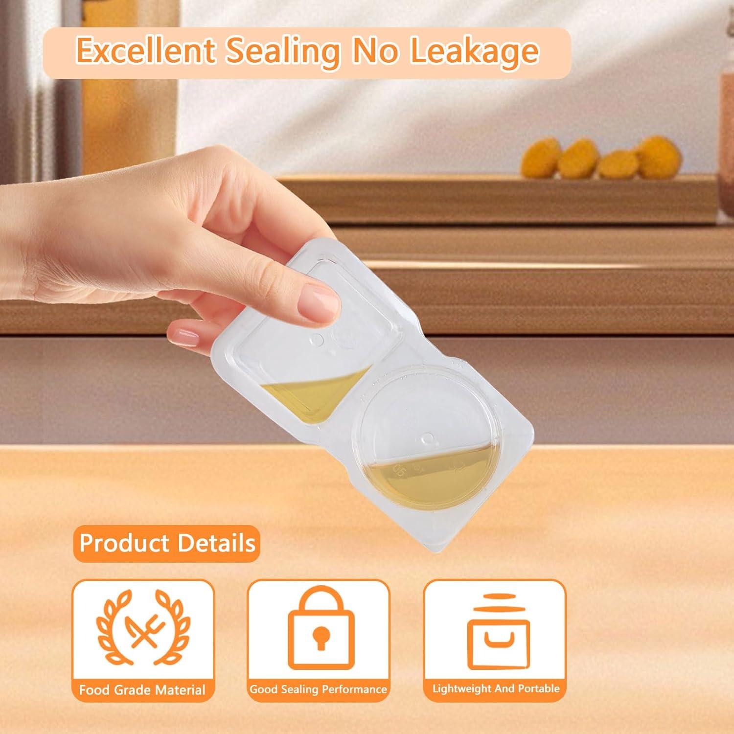 20 Contenedores Reutilizables de Snack HAILEE con Tapas