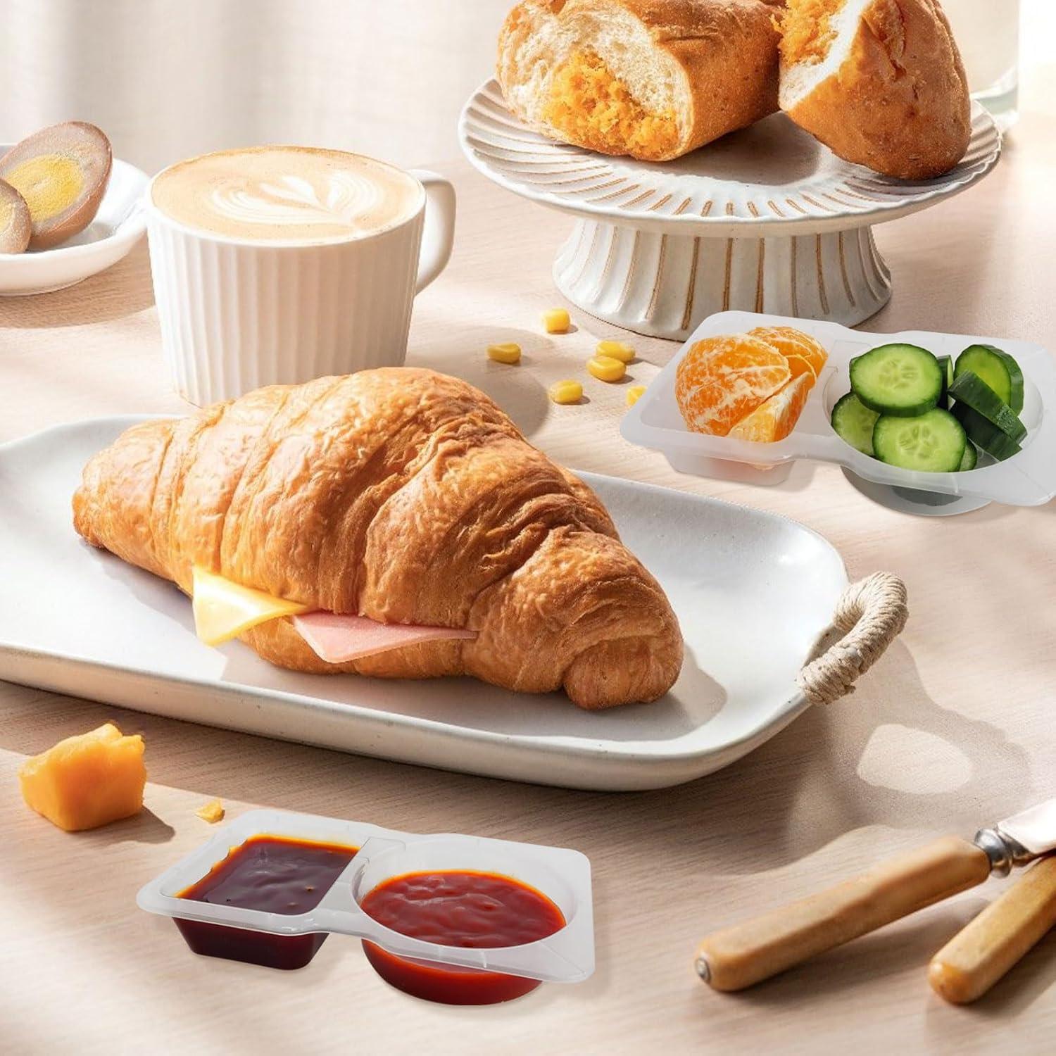 20 Contenedores Reutilizables de Snack HAILEE con Tapas