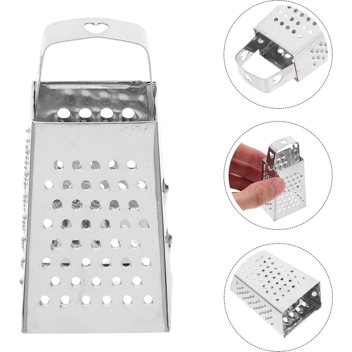 Rallador de Caja Compacto ABOOFAN Acero Inoxidable 6 Pcs