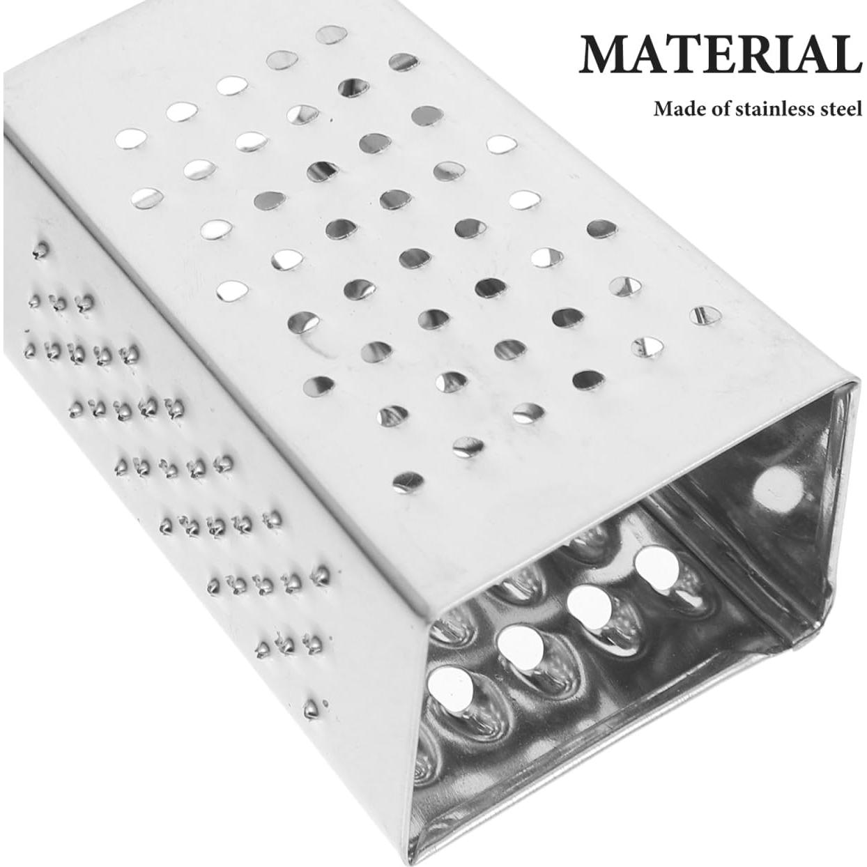 Rallador de Caja Compacto ABOOFAN Acero Inoxidable 6 Pcs