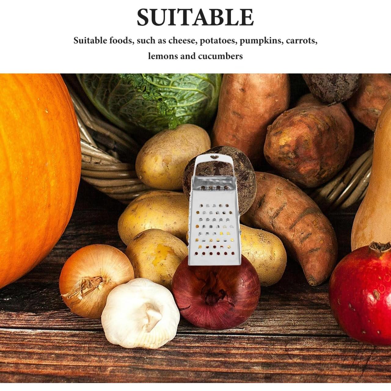 Rallador de Caja Compacto ABOOFAN Acero Inoxidable 6 Pcs