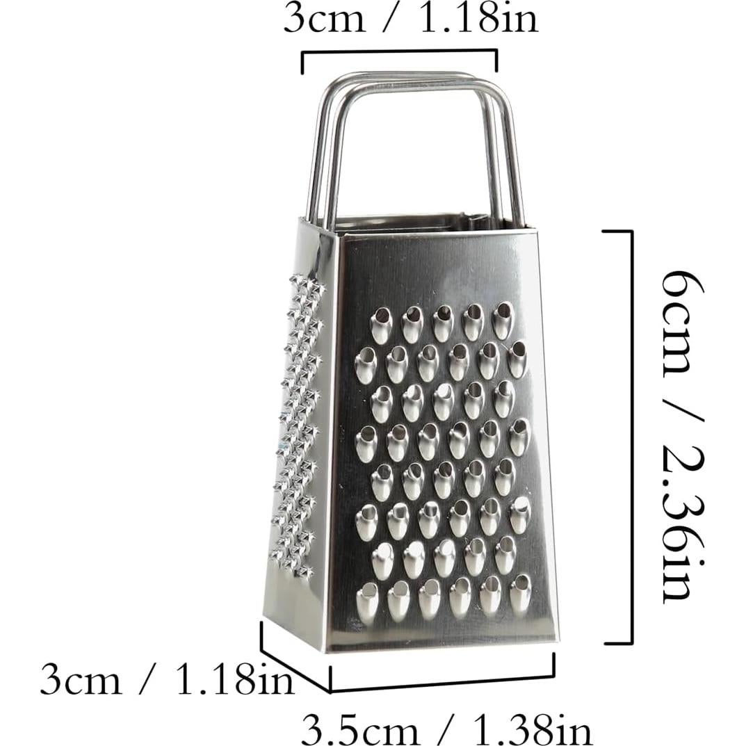 Juego de 4 Ralladores de Acero Inoxidable Dranvosk Mini