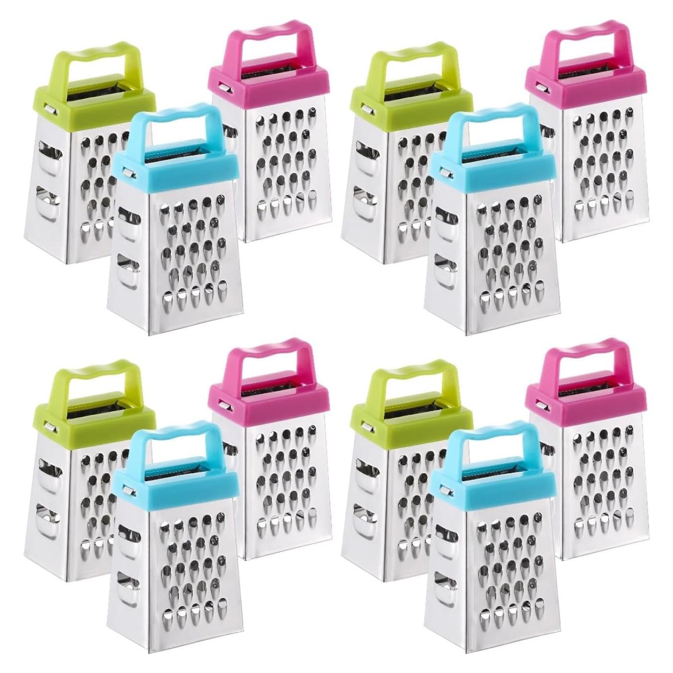 Rallador de Queso Mini Ciieeo 12 Pcs Acero Inoxidable 6.7x3.7 cm