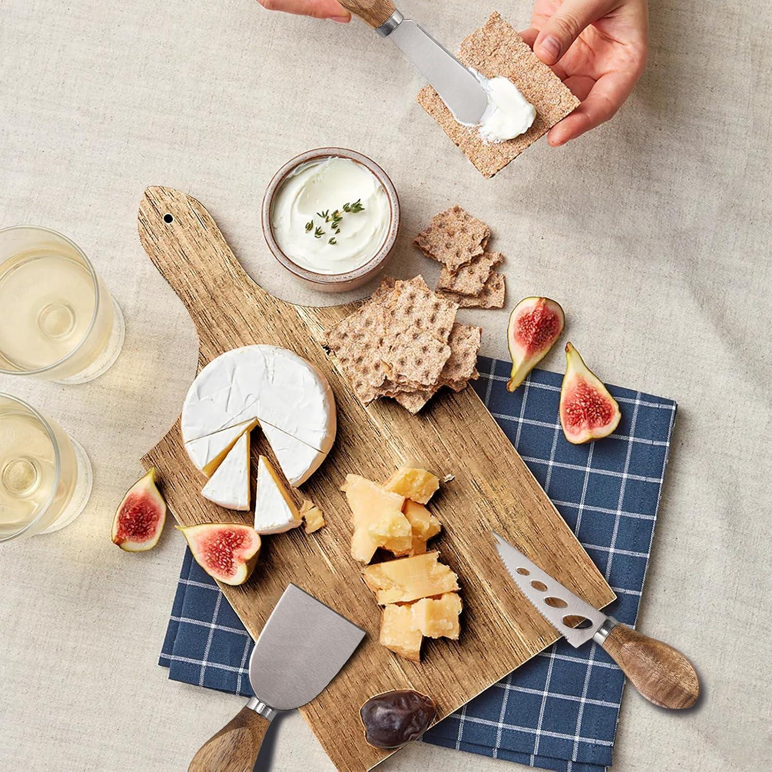 Set de 6 Cuchillos para Queso Esie Houzie - Acero Inoxidable y Madera