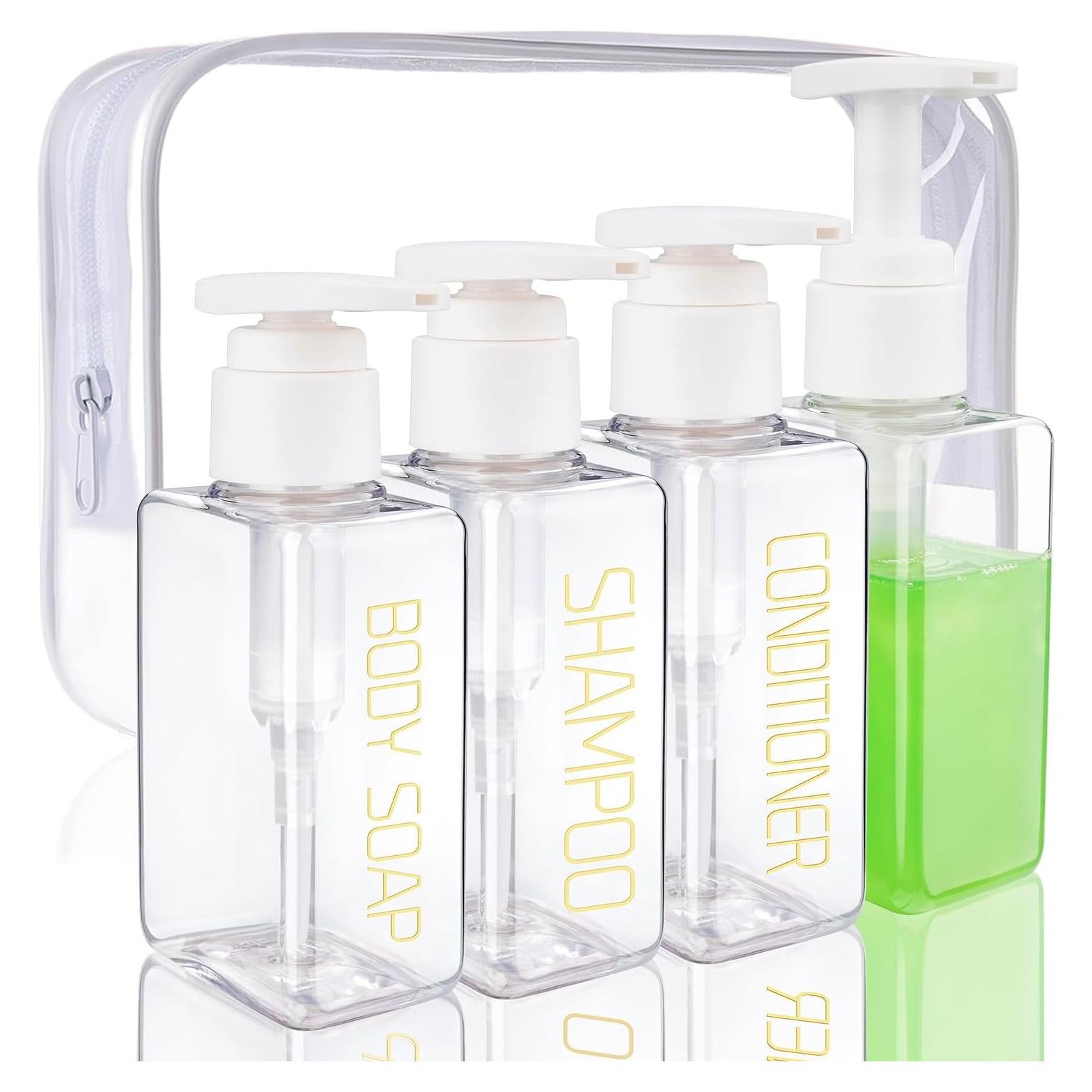 Botellas de Viaje Hethyo 4x110ml A Prueba de Fugas