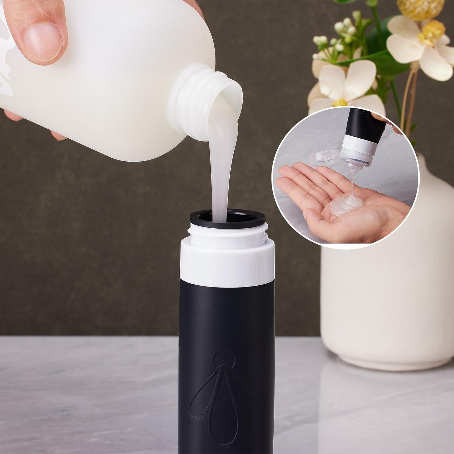 Juego de Botellas de Silicona INSFIT 6 Piezas Viaje 3oz