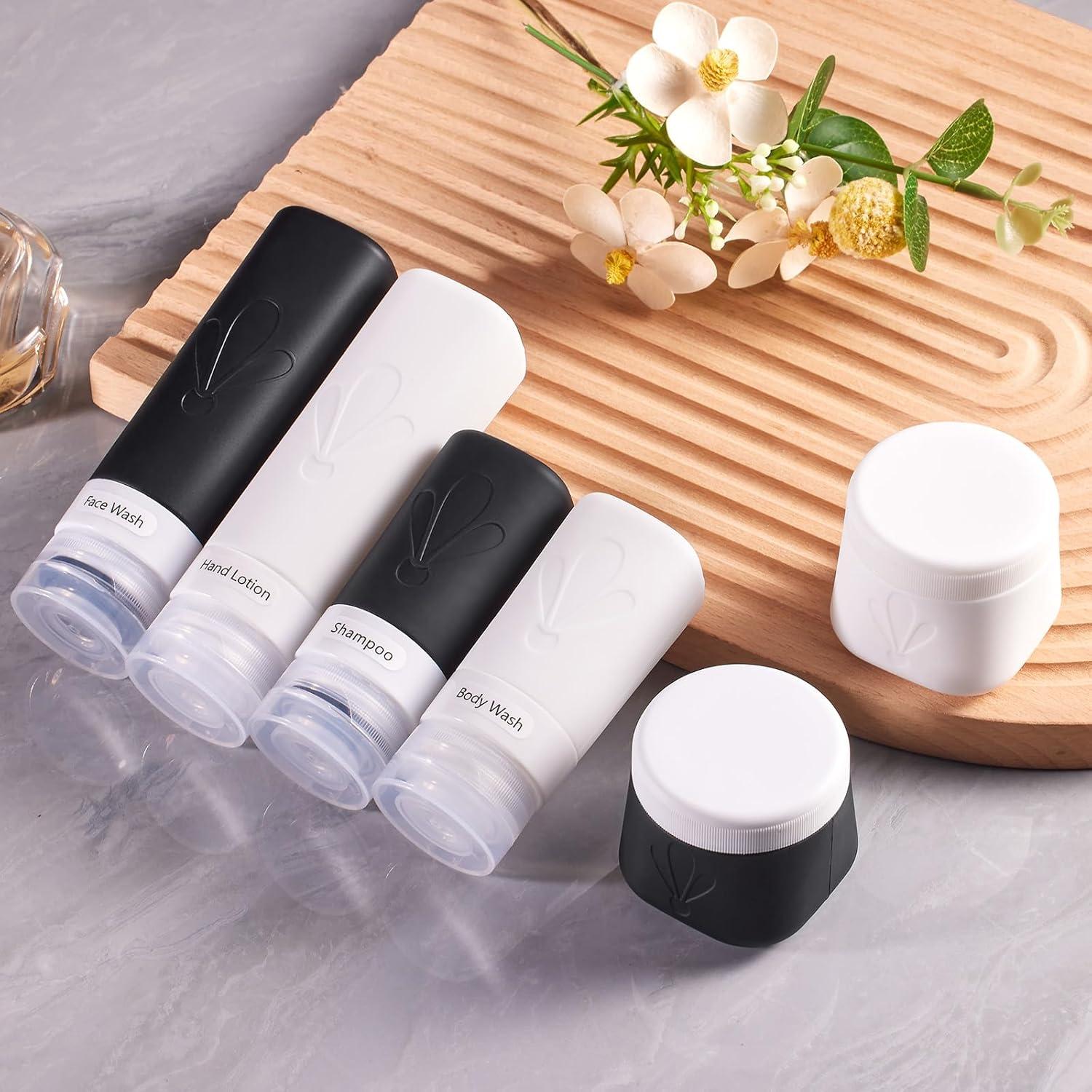 Juego de Botellas de Silicona INSFIT 6 Piezas Viaje 3oz