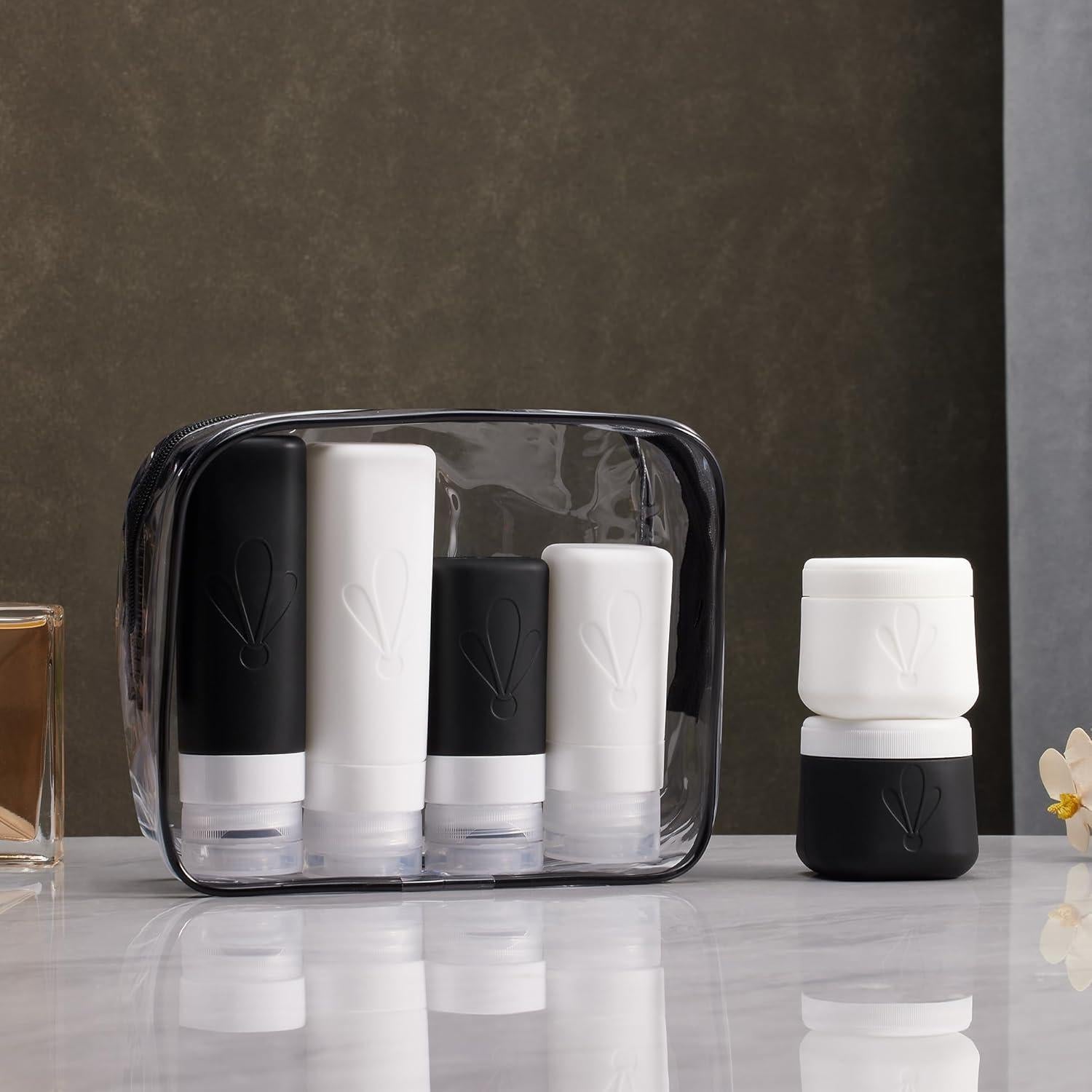 Juego de Botellas de Silicona INSFIT 6 Piezas Viaje 3oz