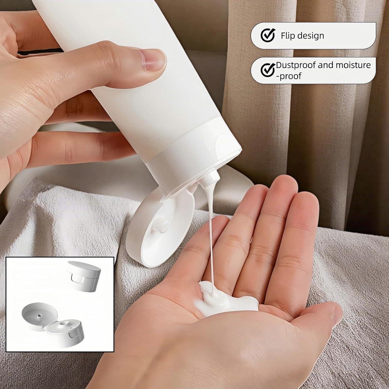 Conjunto de Botellas de Viaje Chinshwehaw 3-Pack Silicona 30ml 60ml 100ml