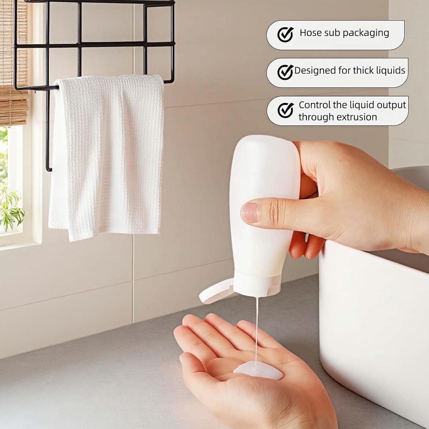 Conjunto de Botellas de Viaje Chinshwehaw 3-Pack Silicona 30ml 60ml 100ml