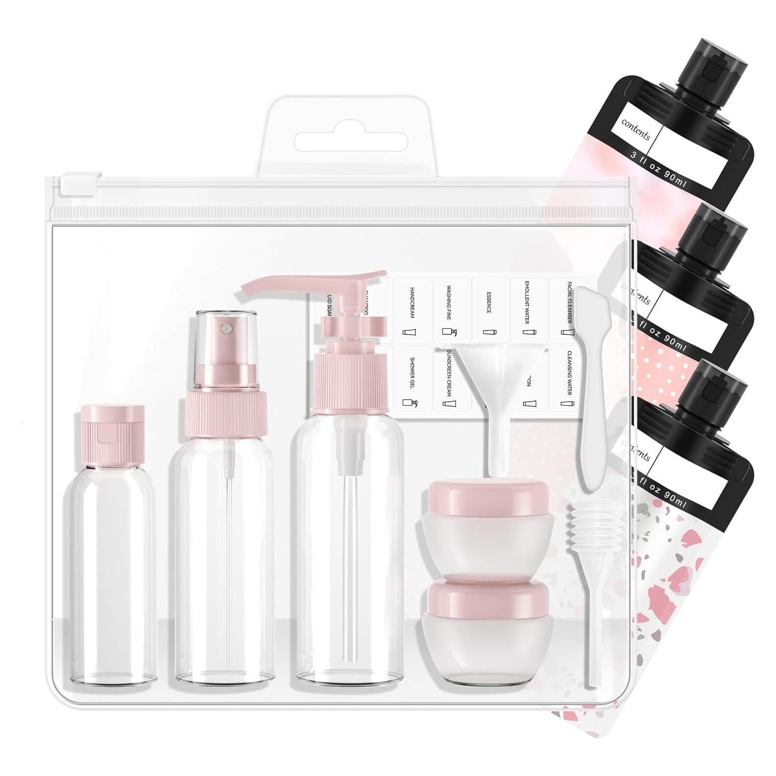 Kit de Botellas de Viaje ANNGO 12 Pack A Prueba de Fugas