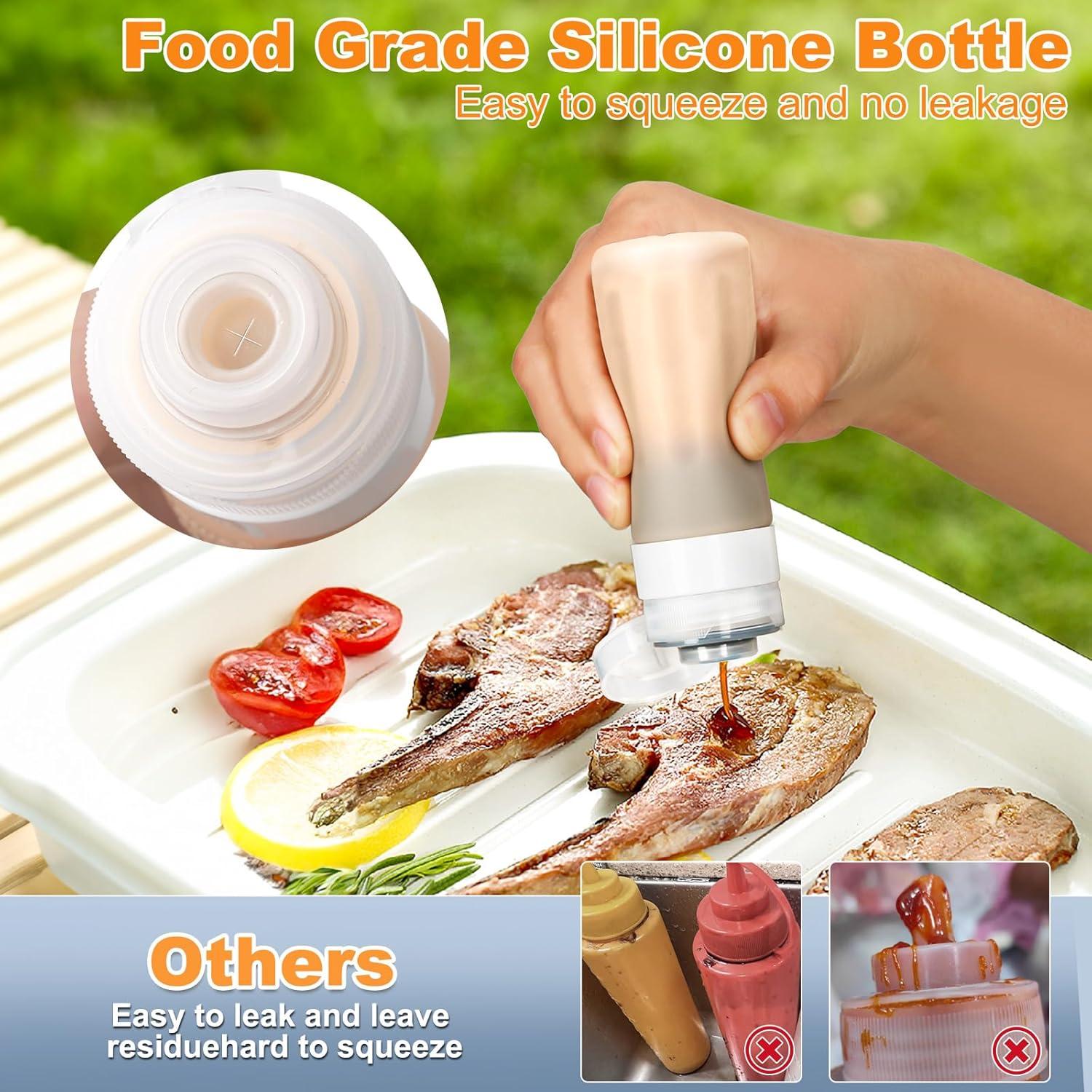 Juego de 4 Botellas de Viaje Seropy 90 ml Silicona A Prueba de Fugas