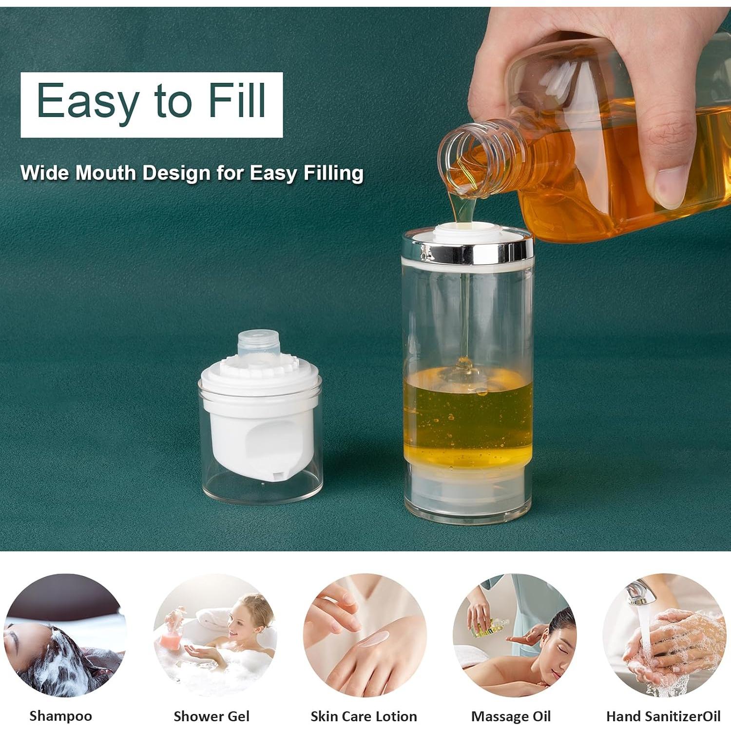 Botellas de bomba sin aire Decorniqu 100ml 3 Pack viaje