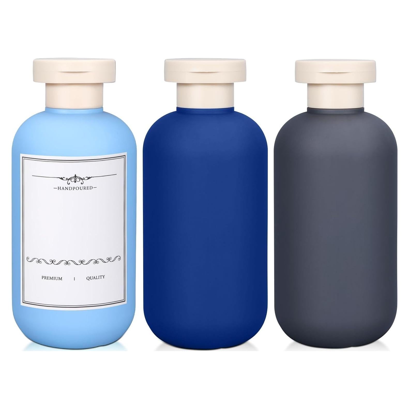 Botellas de Plástico Reutilizables ASEVAT 190ml para Champú