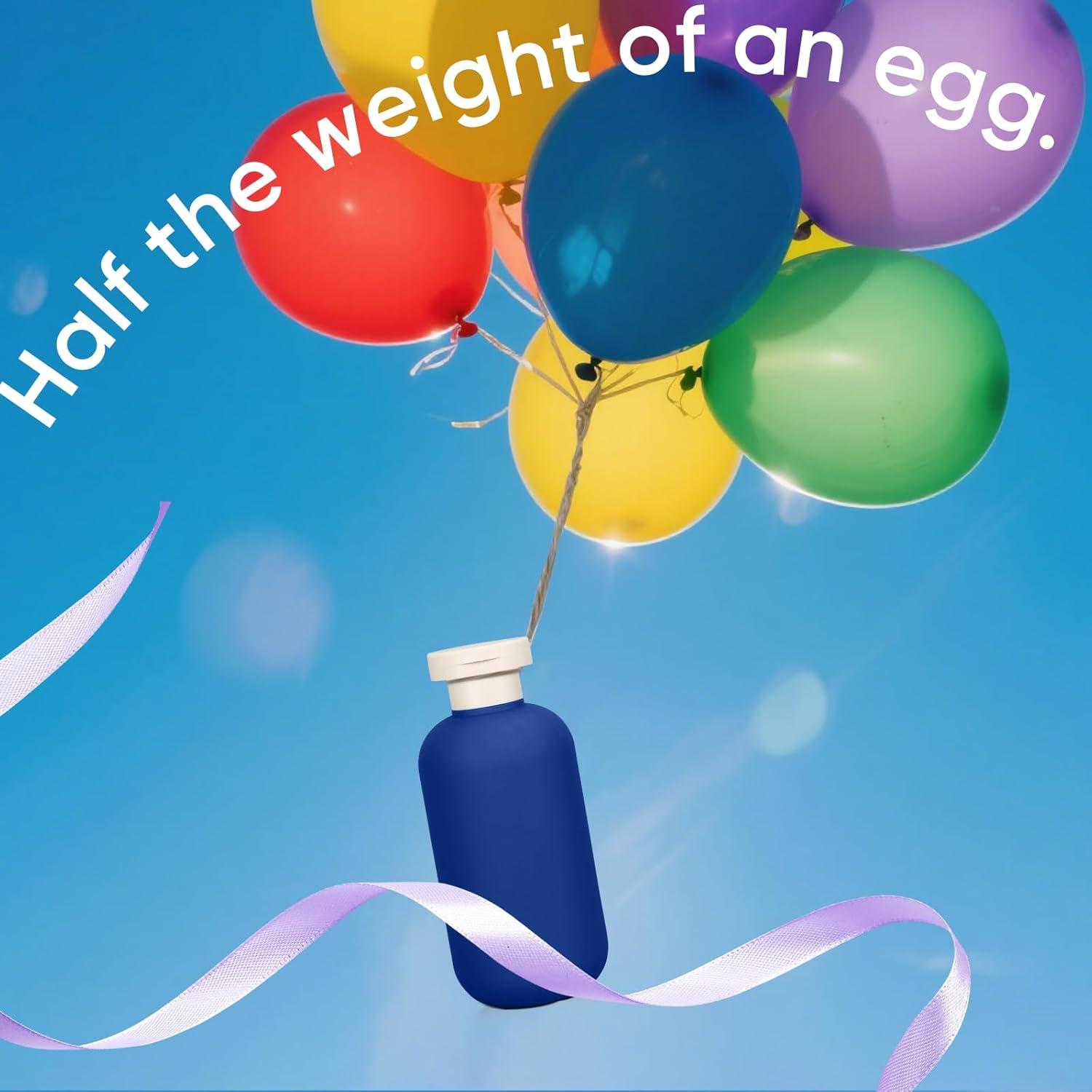 Botellas de Plástico Reutilizables ASEVAT 190ml para Champú