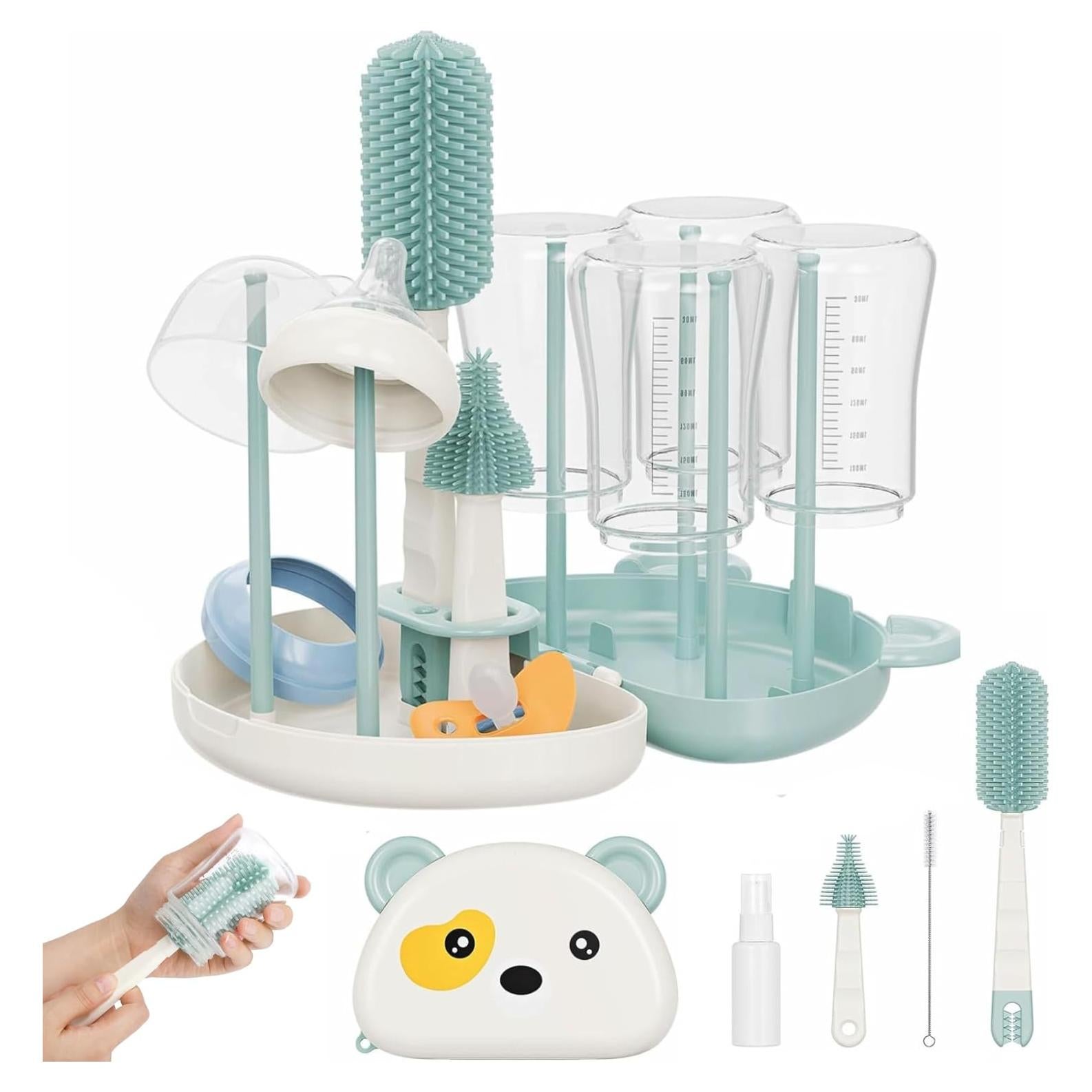 Kit de Limpiador de Biberones CandyHome 7 en 1 Verde