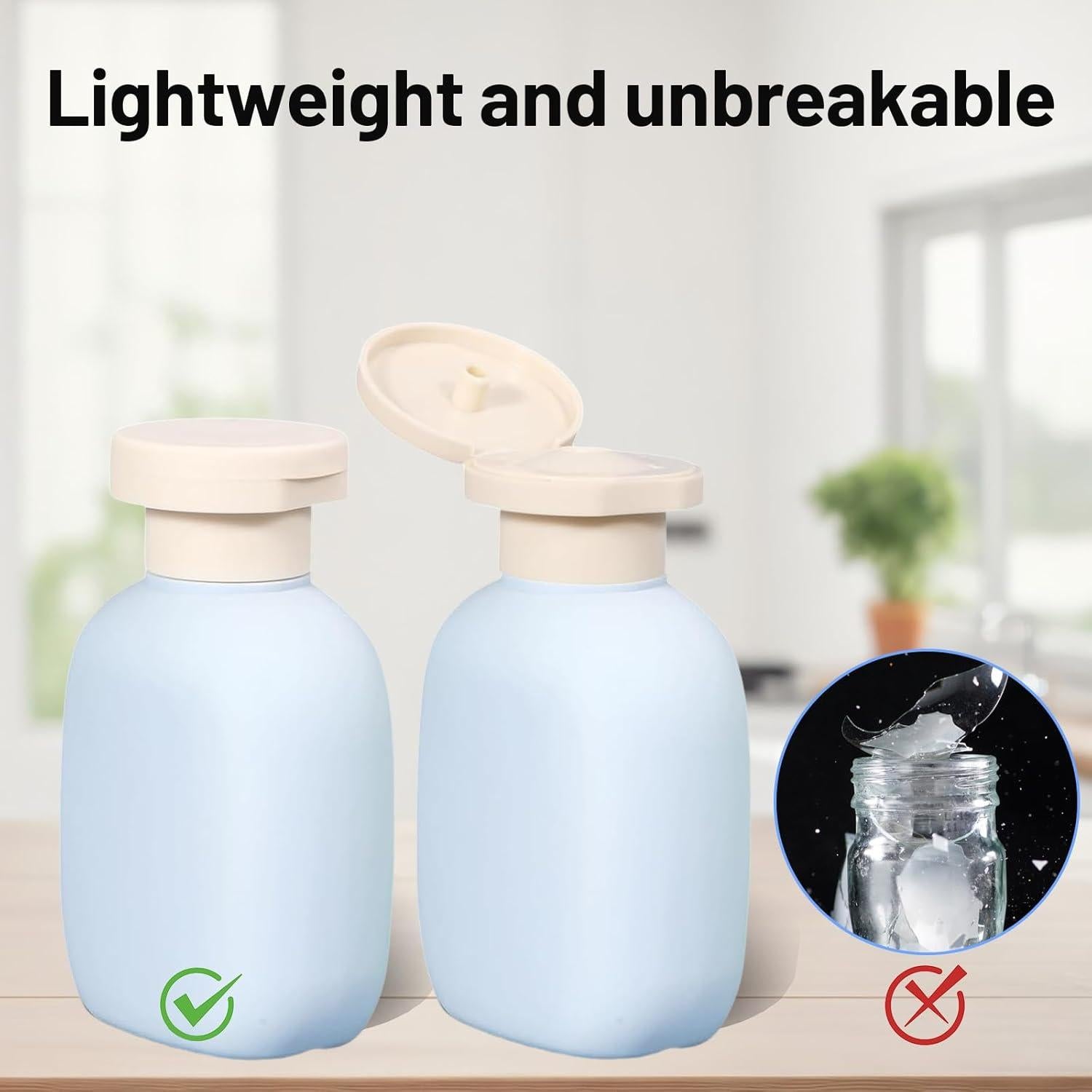 Set de 3 Botellas Reutilizables 100 ml para Viaje Genérico