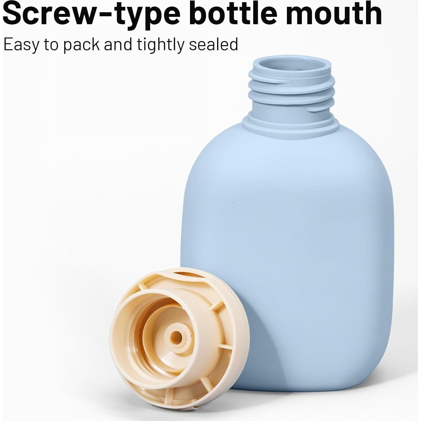 Set de 3 Botellas Reutilizables 100 ml para Viaje Genérico