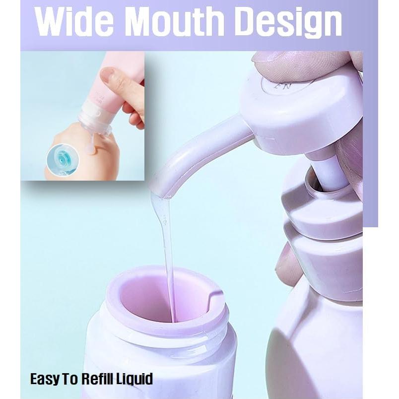 Juego de Botellas de Viaje Frachael 9 Piezas 85ml Silicona BPA Libre