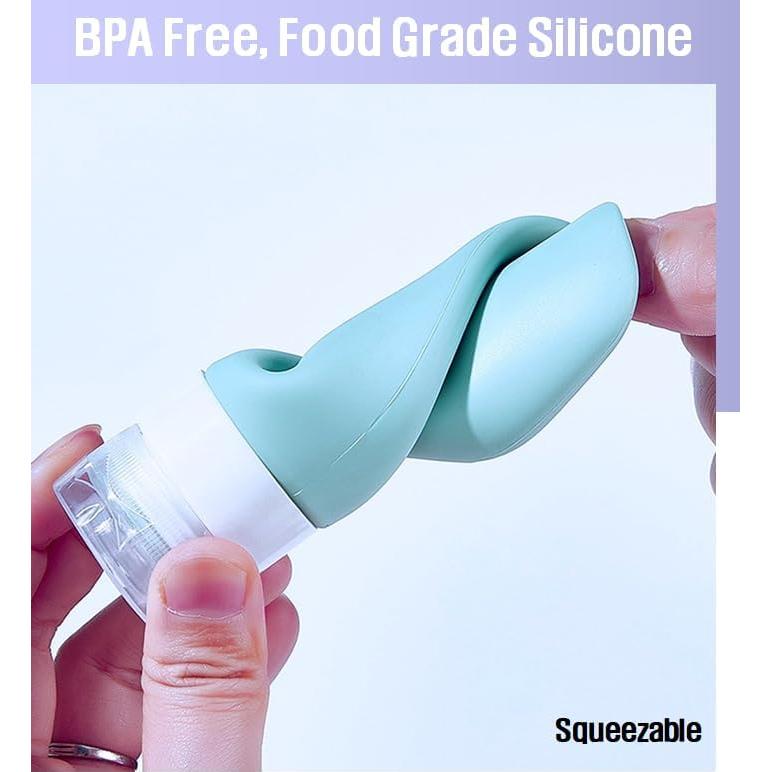Juego de Botellas de Viaje Frachael 9 Piezas 85ml Silicona BPA Libre
