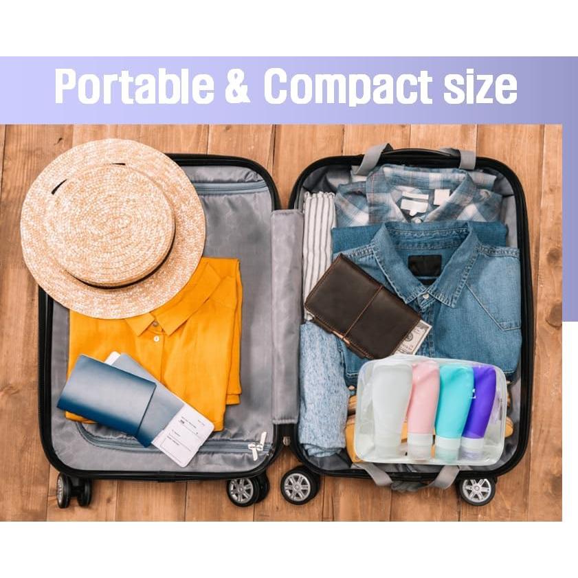 Juego de Botellas de Viaje Frachael 9 Piezas 85ml Silicona BPA Libre