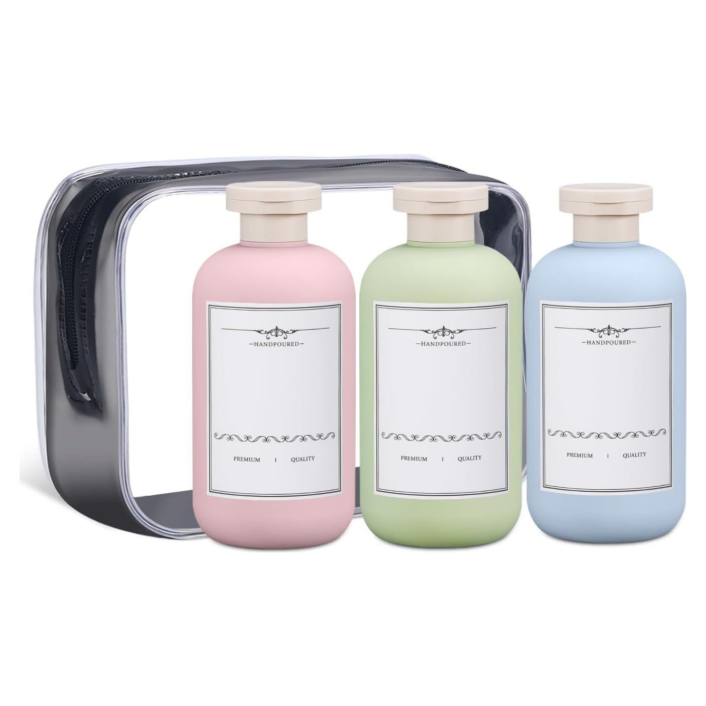 Botellas de Viaje Reutilizables ASEVAT 6.7 oz a Prueba de Fugas