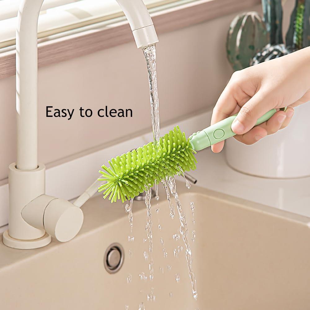 Juego de limpieza de biberones 6 en 1 Onluckdeer Verde