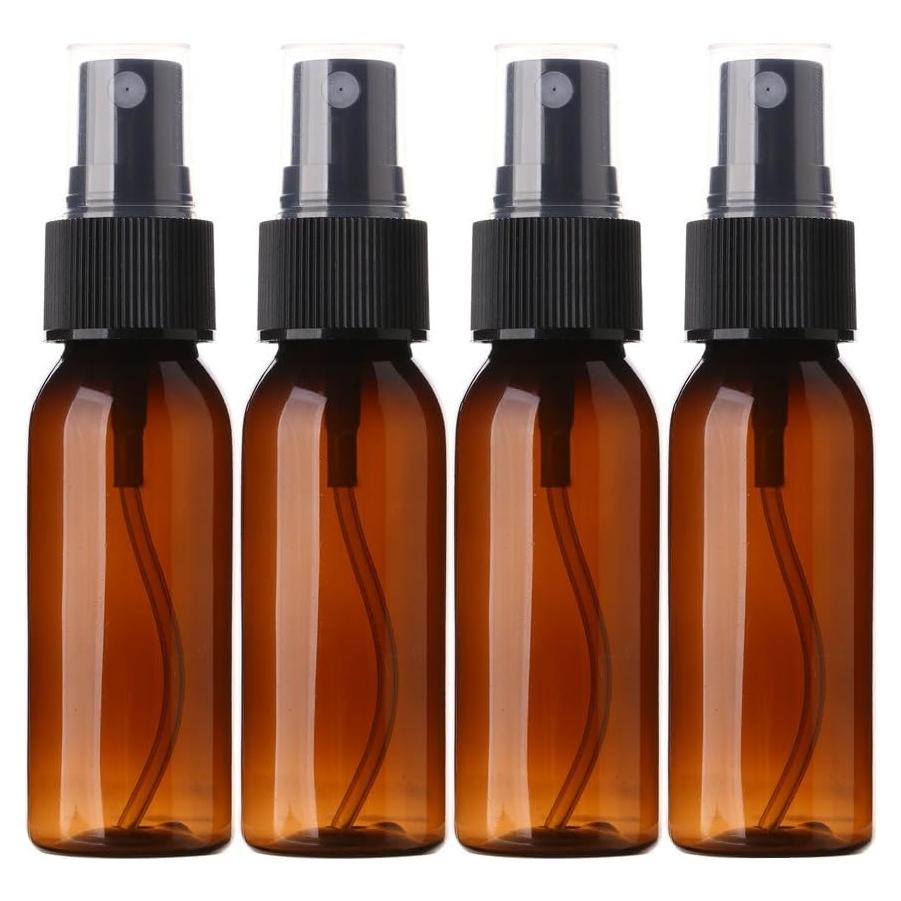 Botellas de Spray 30ML SINIDE - 4 Pack Reutilizables Ámbar