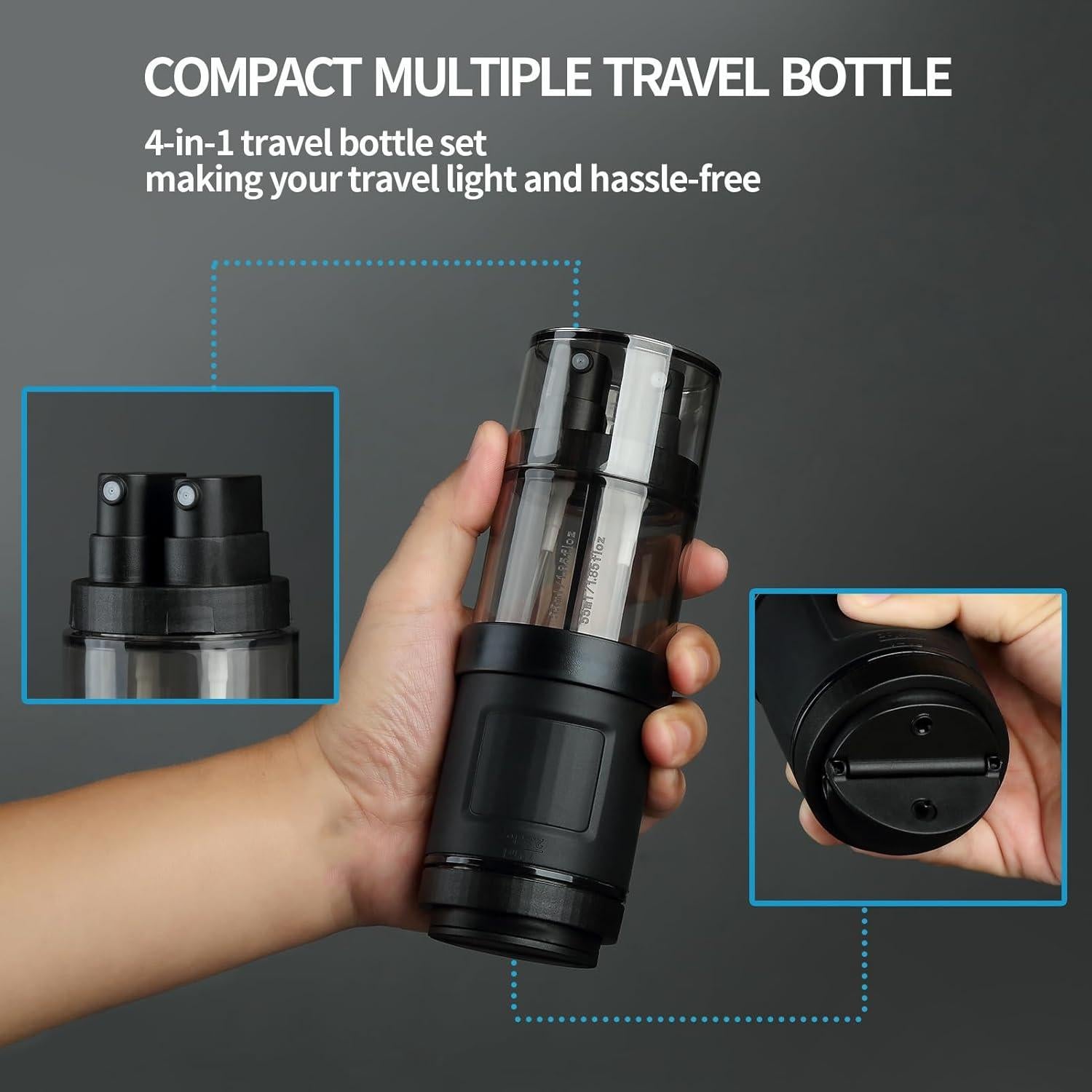 Botellas de Viaje 4 en 1 Mrsdry a Prueba de Fugas 89ml