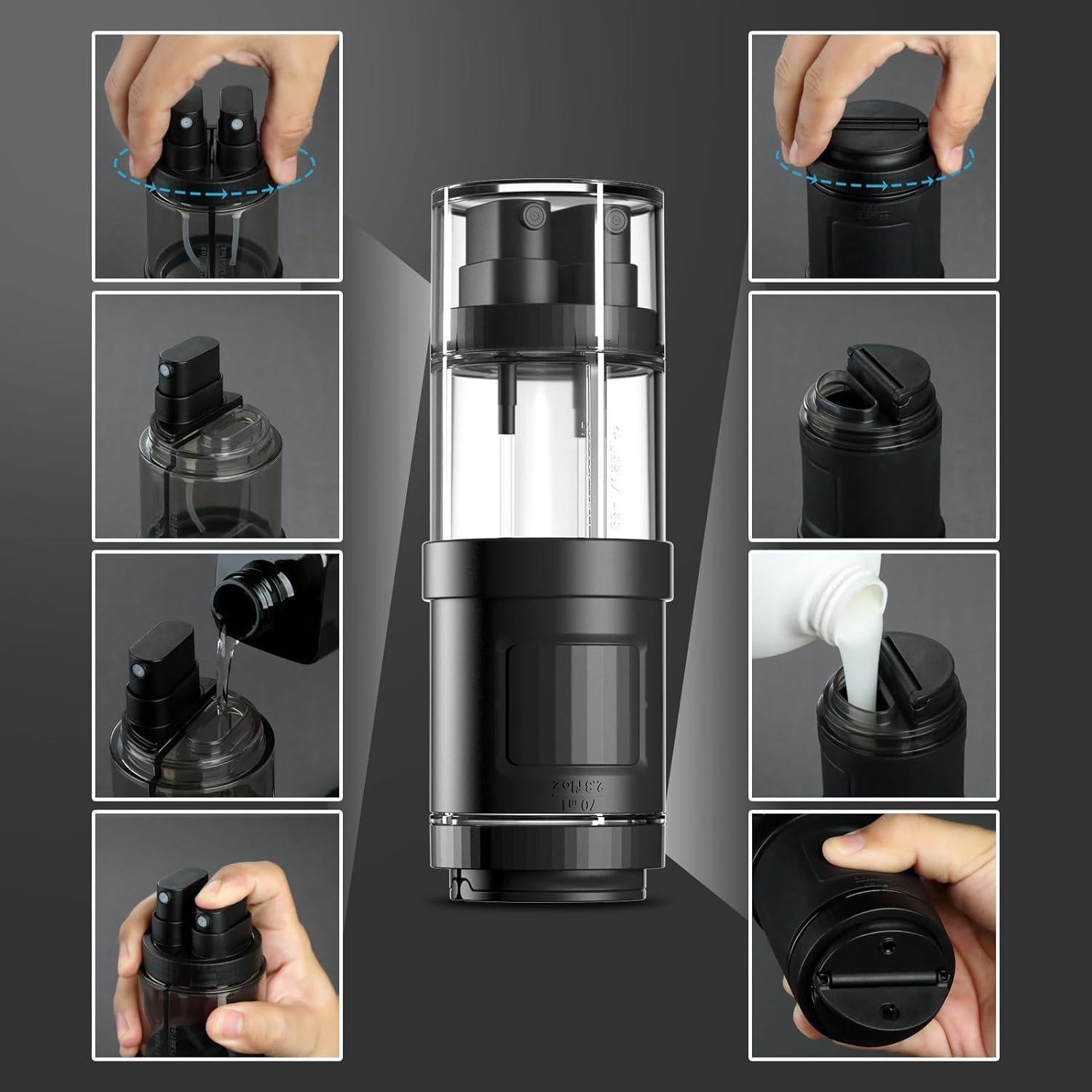 Botellas de Viaje 4 en 1 Mrsdry a Prueba de Fugas 89ml