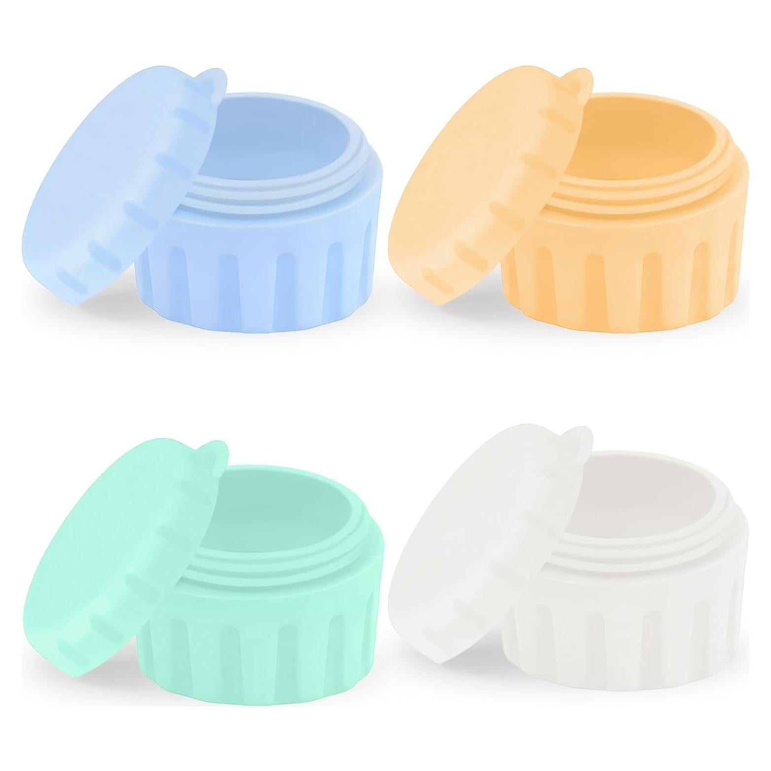 Tarros de Silicona RONRONS 20ml a Prueba de Fugas - 4 Unidades