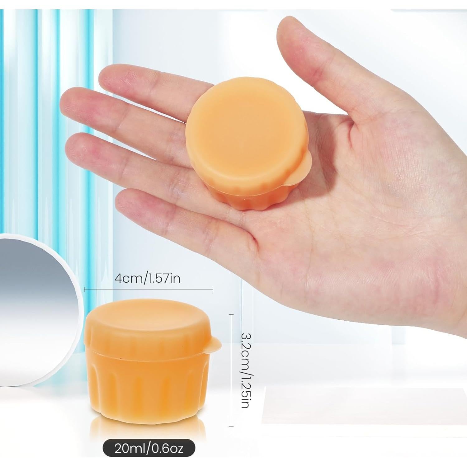 Tarros de Silicona RONRONS 20ml a Prueba de Fugas - 4 Unidades