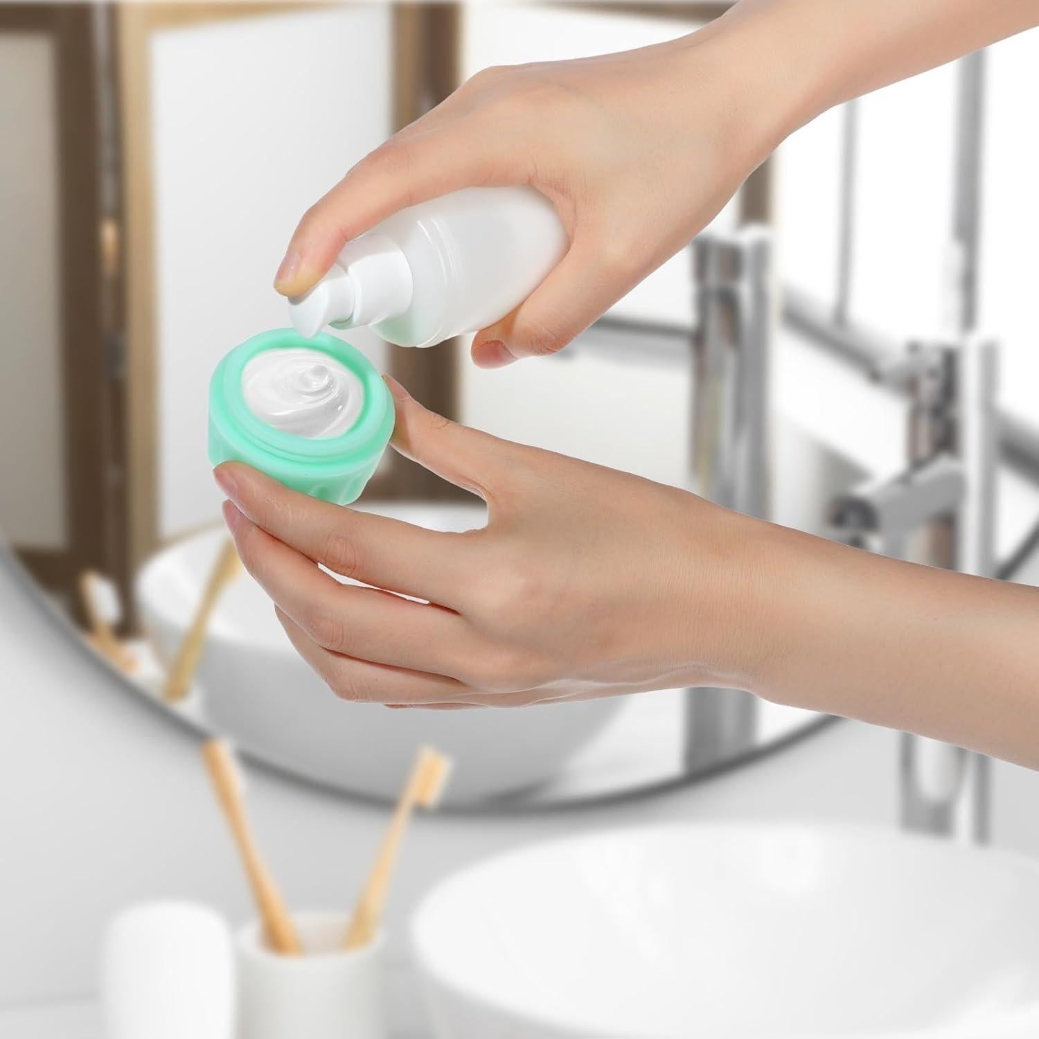 Tarros de Silicona RONRONS 20ml a Prueba de Fugas - 4 Unidades