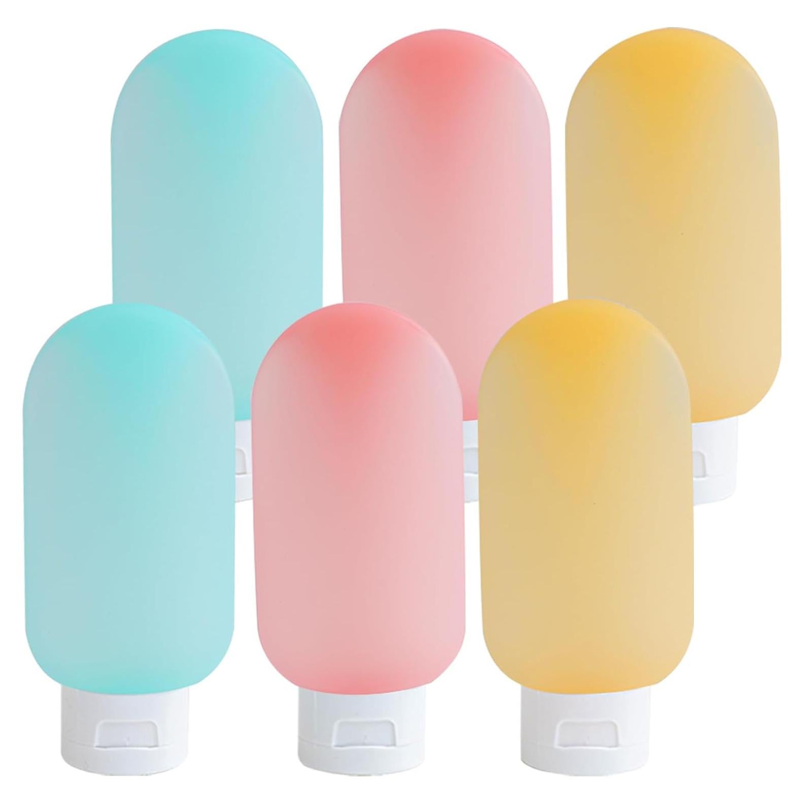 Botellas de Viaje DEWSENSI 6 Pack 2 oz Aprobadas por TSA