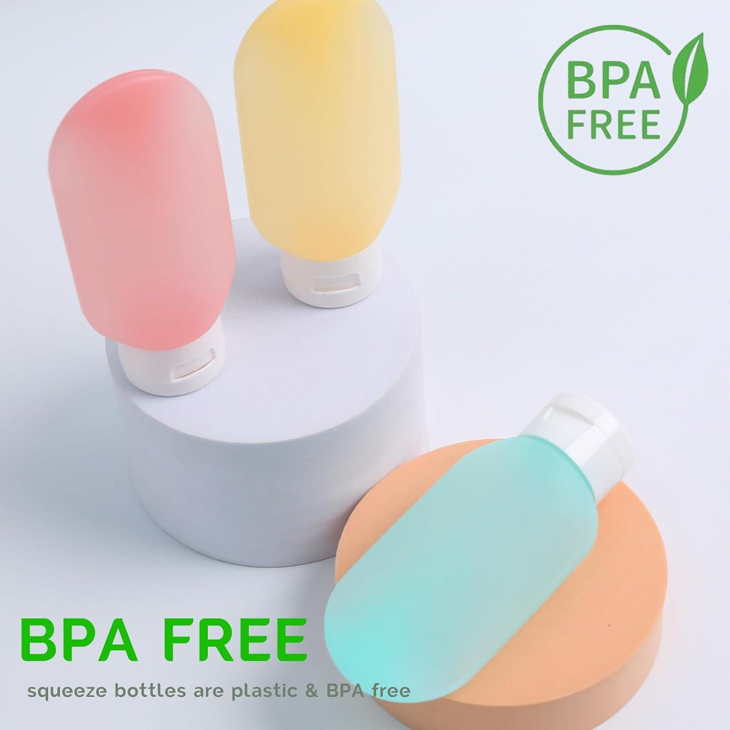 Botellas de Viaje DEWSENSI 6 Pack 2 oz Aprobadas por TSA